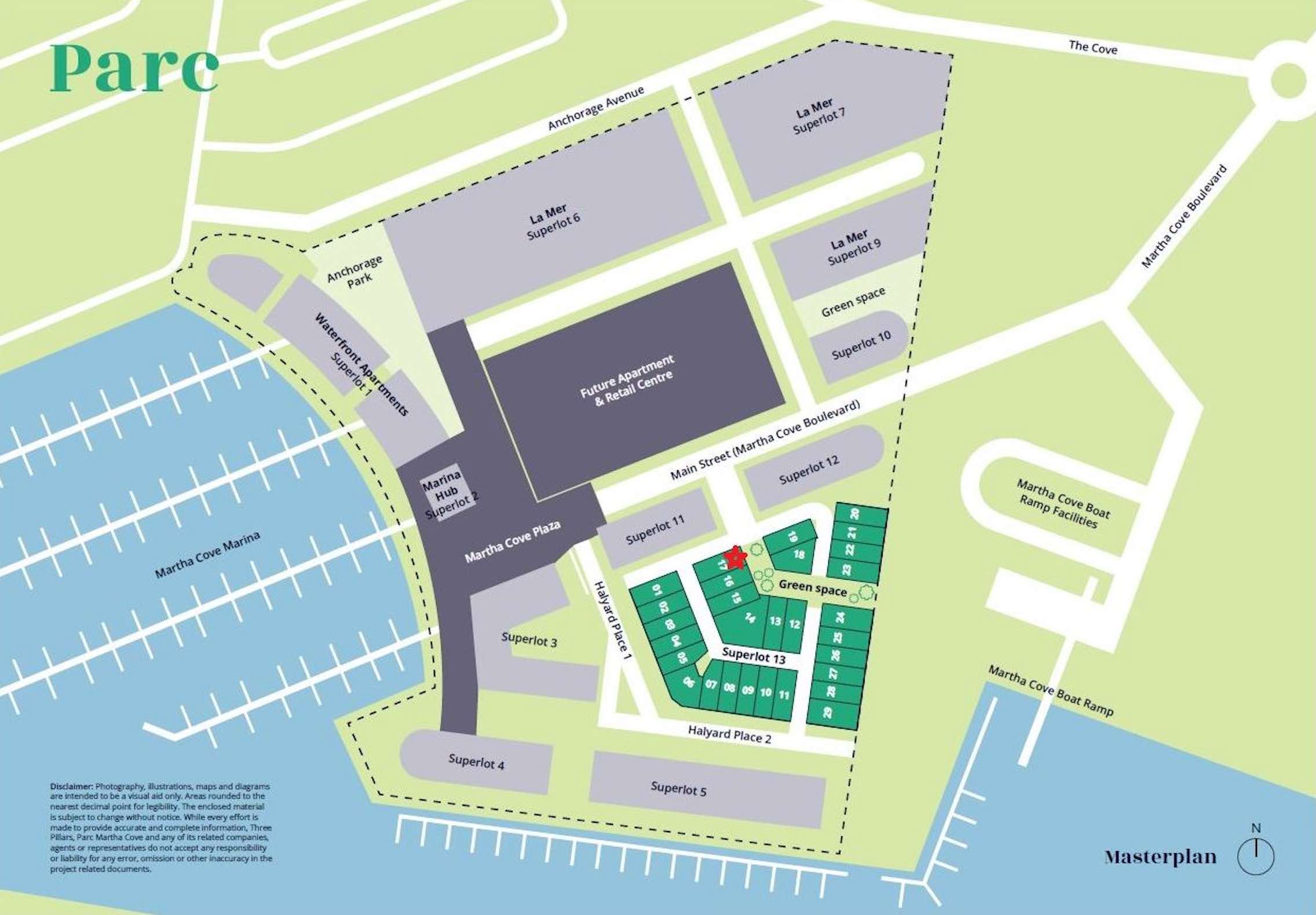 La Mer Martha Cove Estate - Safety Beach Parc Masterplan