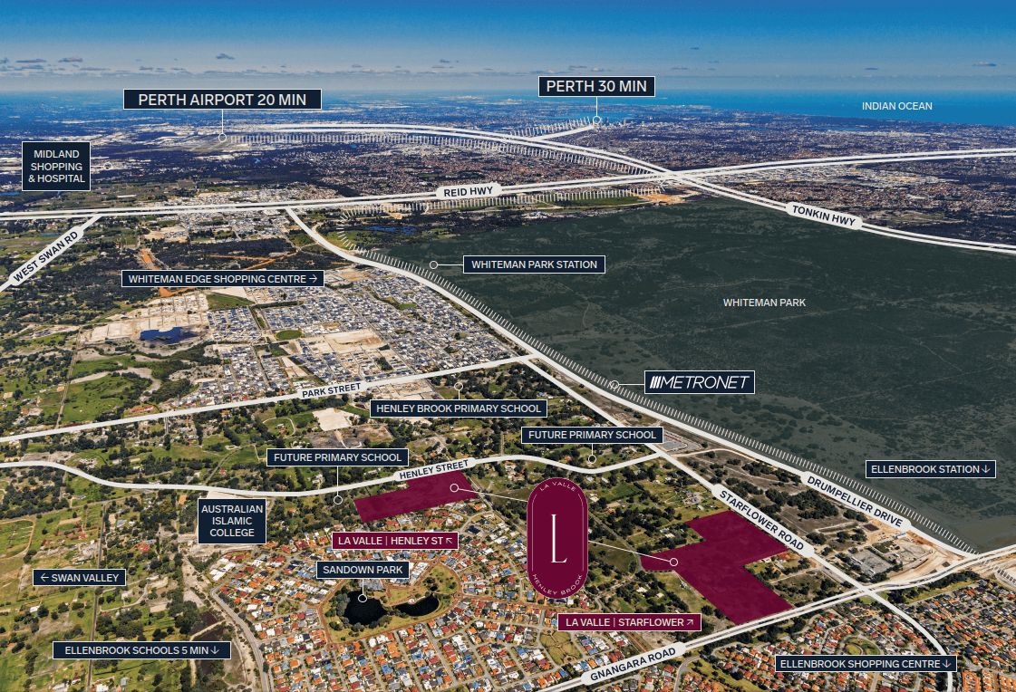 La Valle Estate - Henley Brook Aerial
