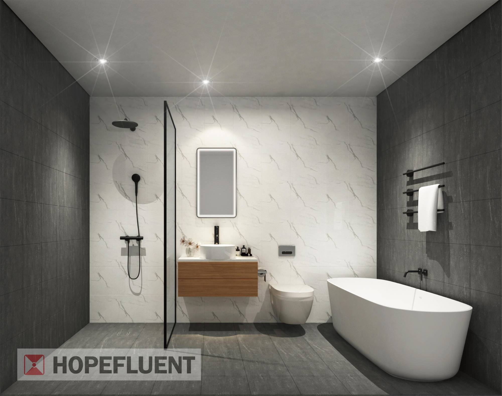 La Vue Estate - Norwest Main Bathroom