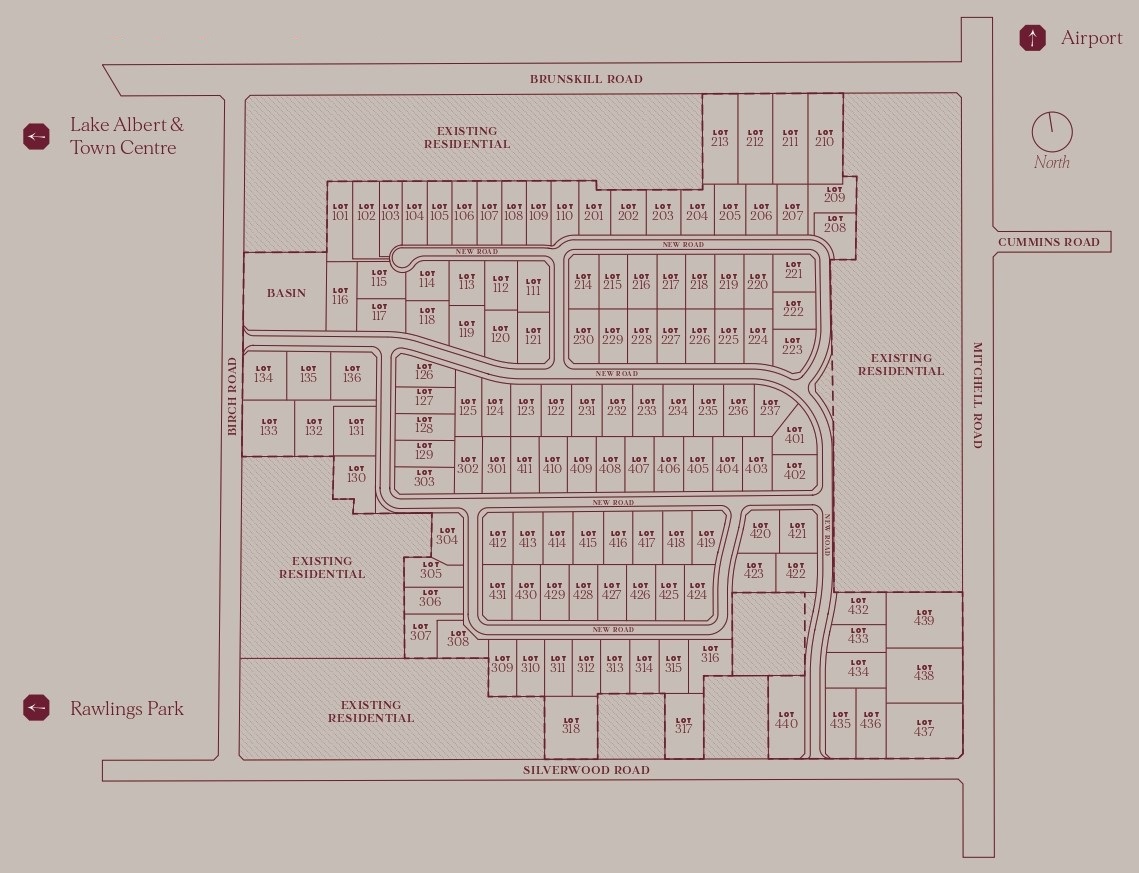 Lake Albert Manors Estate - Lake Alb Masterplan