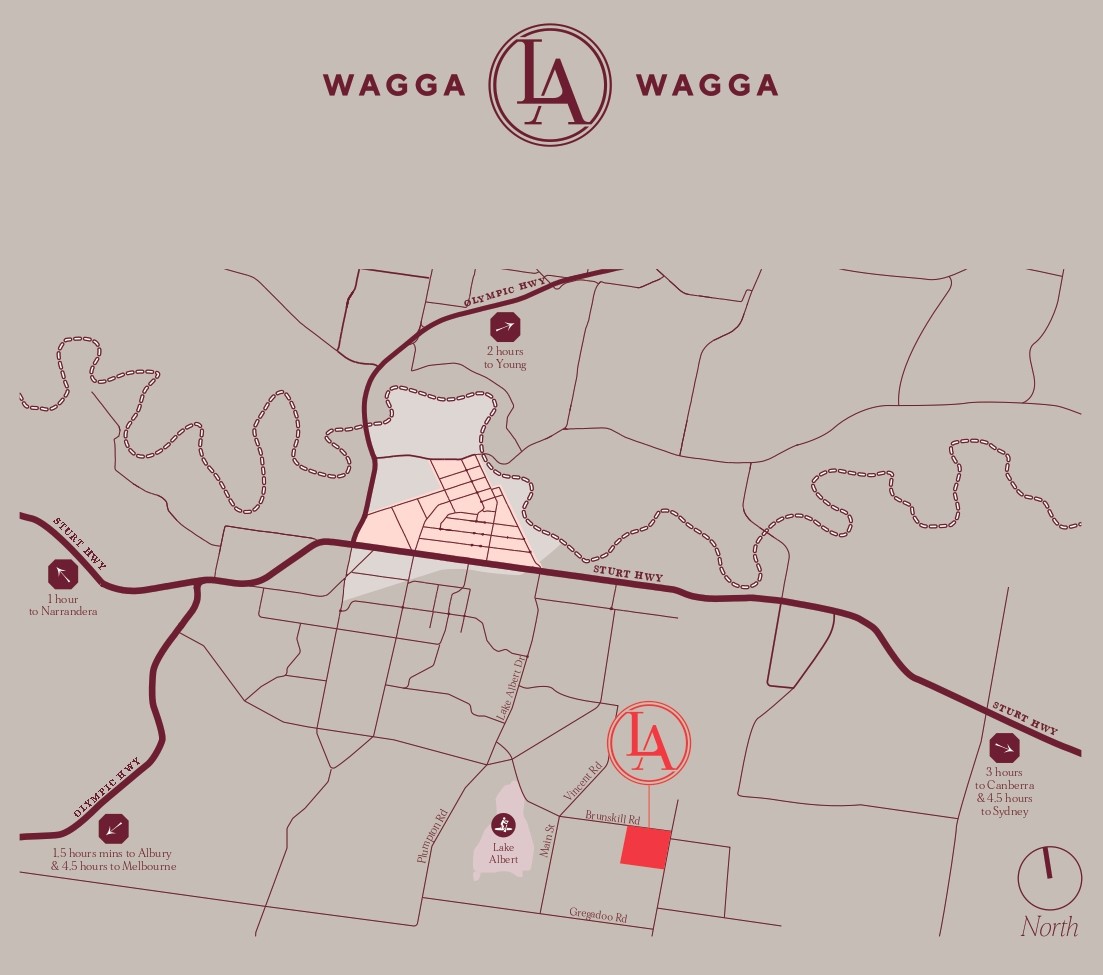 Lake Albert Manors Estate - Lake Alber Location Map