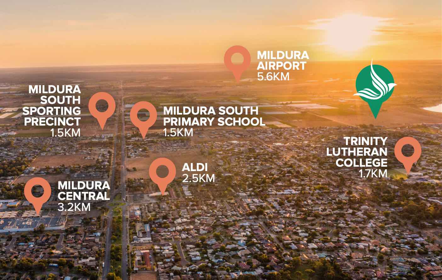 Lake Park Estate - Mildura Aerial