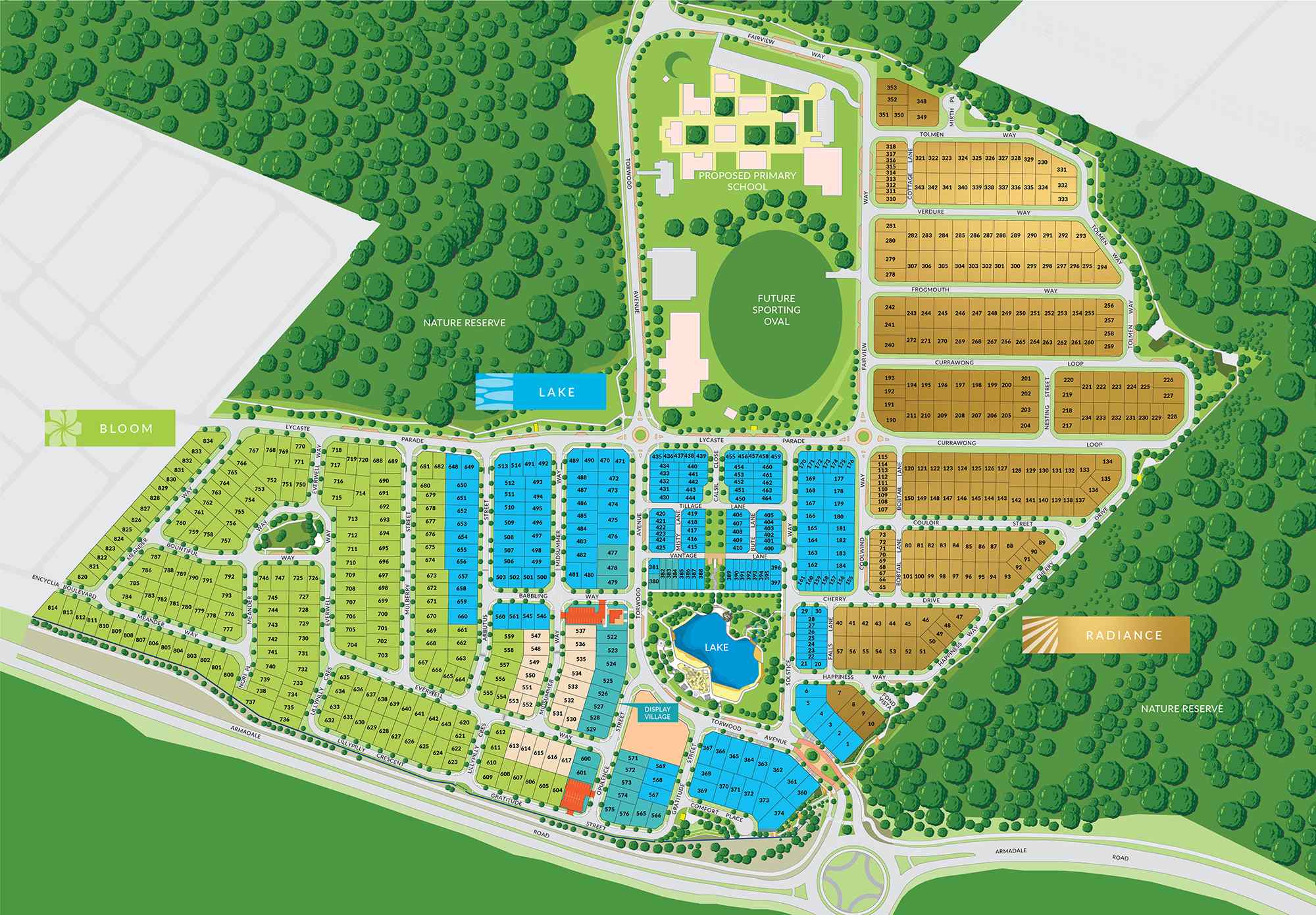 Lake Treeby Estate - Treeby Masterplan