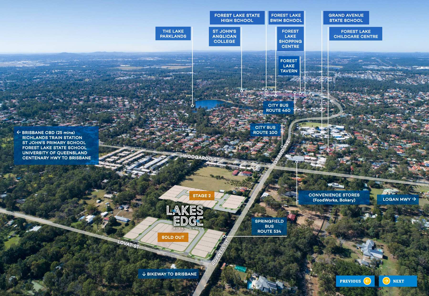 Lakes Edge Estate - Ellen Grove Aerial