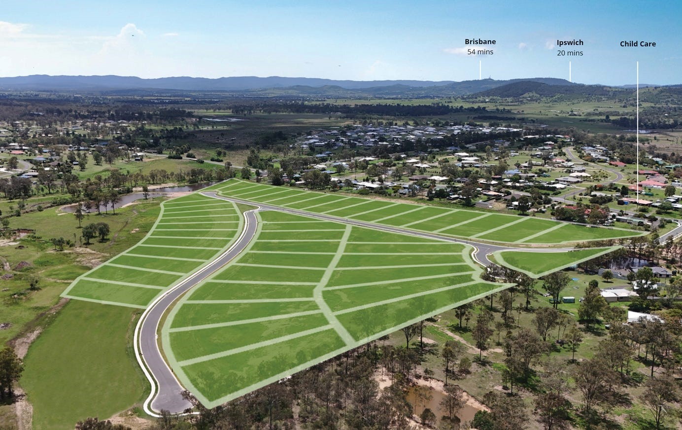 Lakes View Estate - Hatton V Aerial