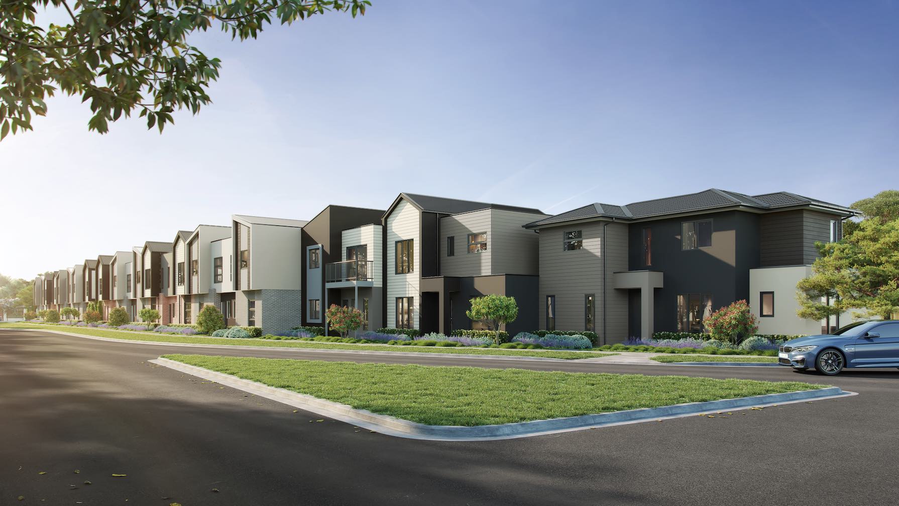 Lakeside Townhomes - Greenvale Streetscape