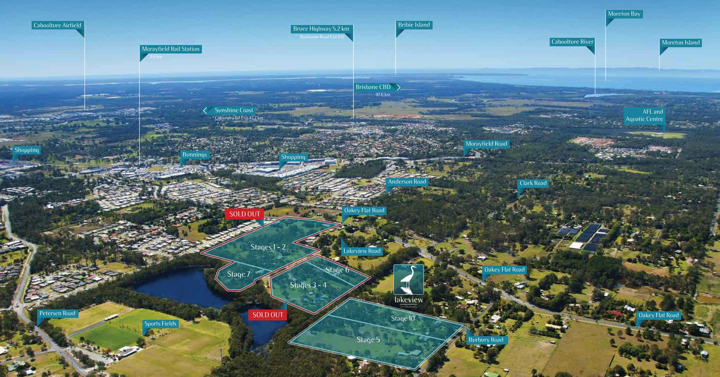 Lakeview Estate - Morayfield Aerial