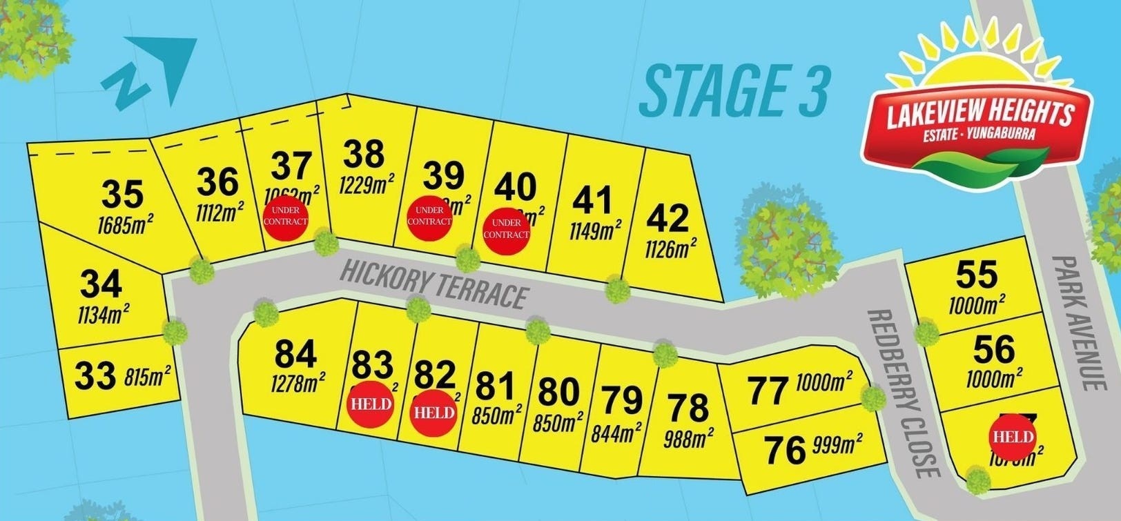 Lakeview Heights Estate - Yungaburra Release Map