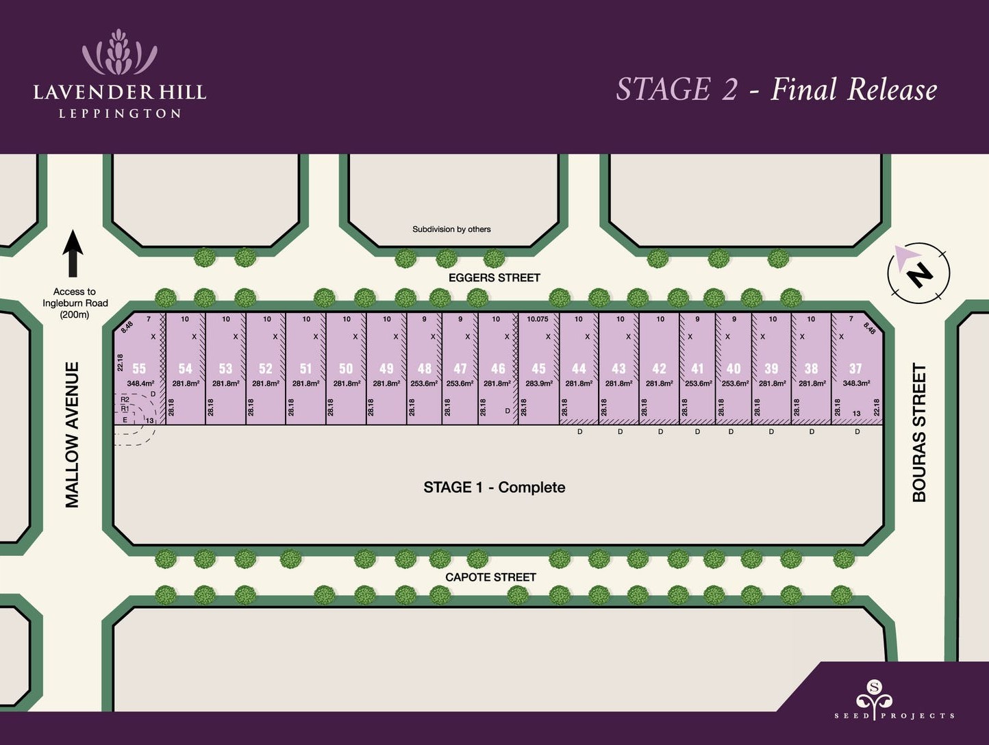Lavender Hill Estate - Leppington Release Map