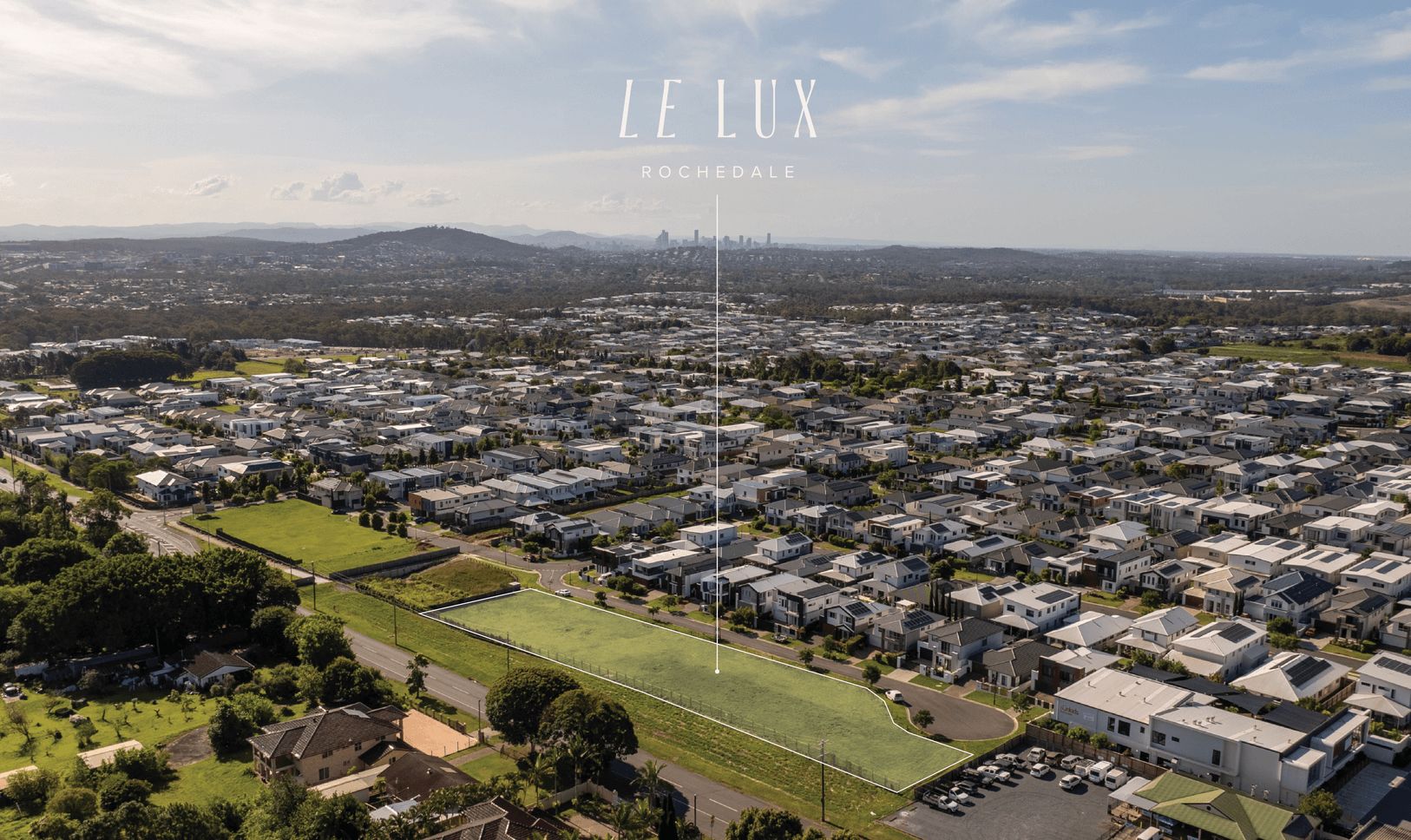 Le Lux Townhomes - Rochedale Aerial