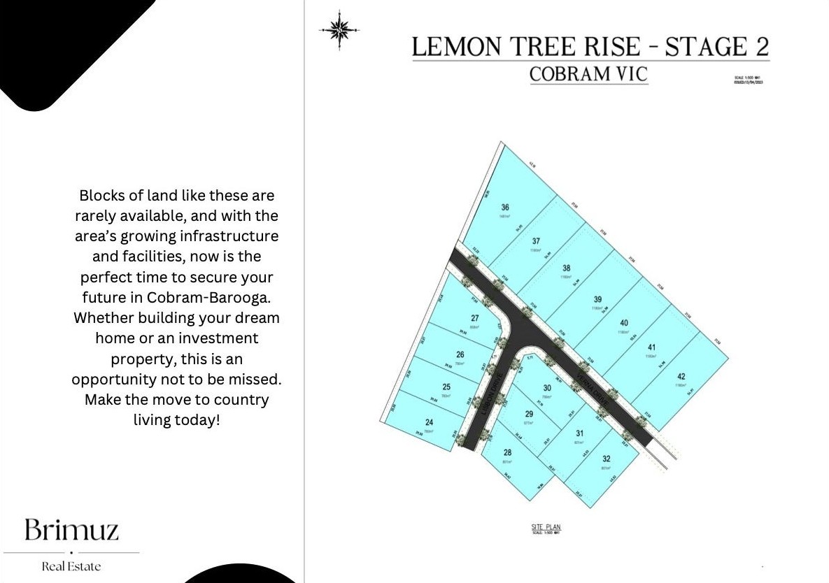 Lemon Tree Rise Estate - Cobram Release Map