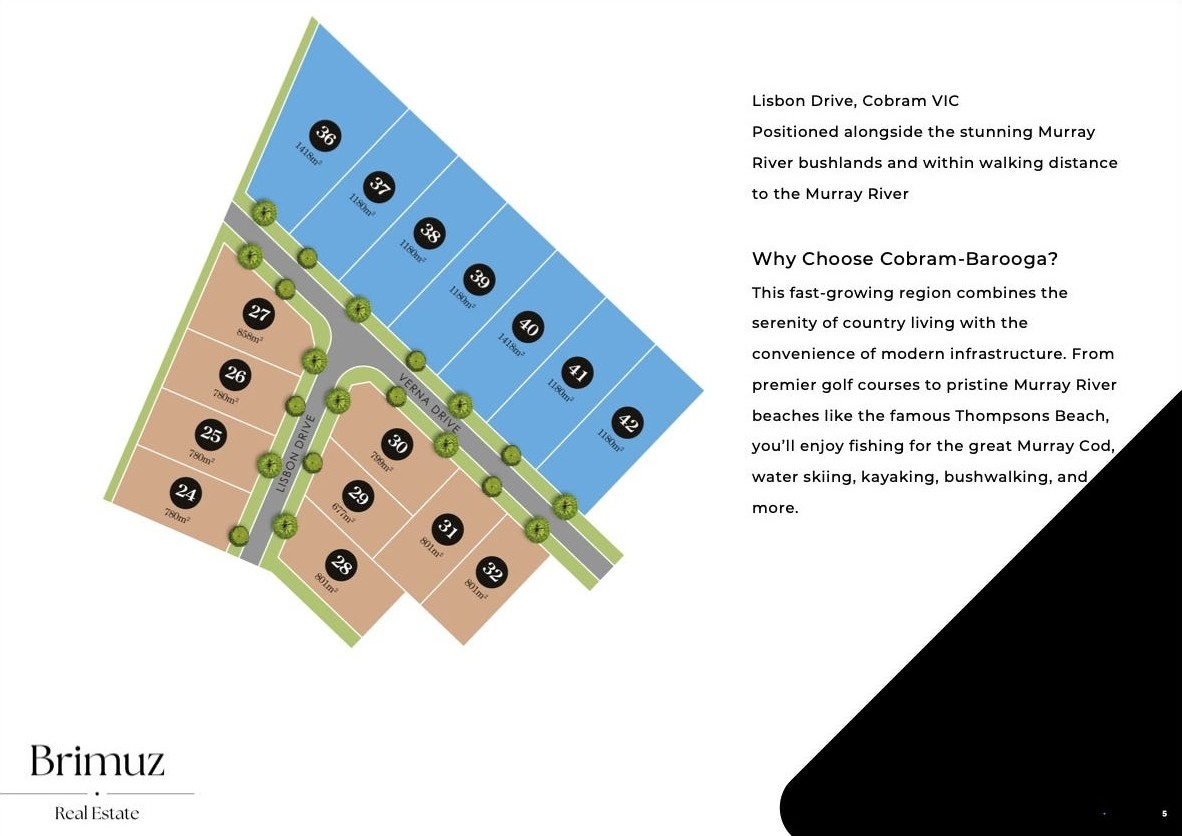 Lemon Tree Rise Estate - Cobram Release Map