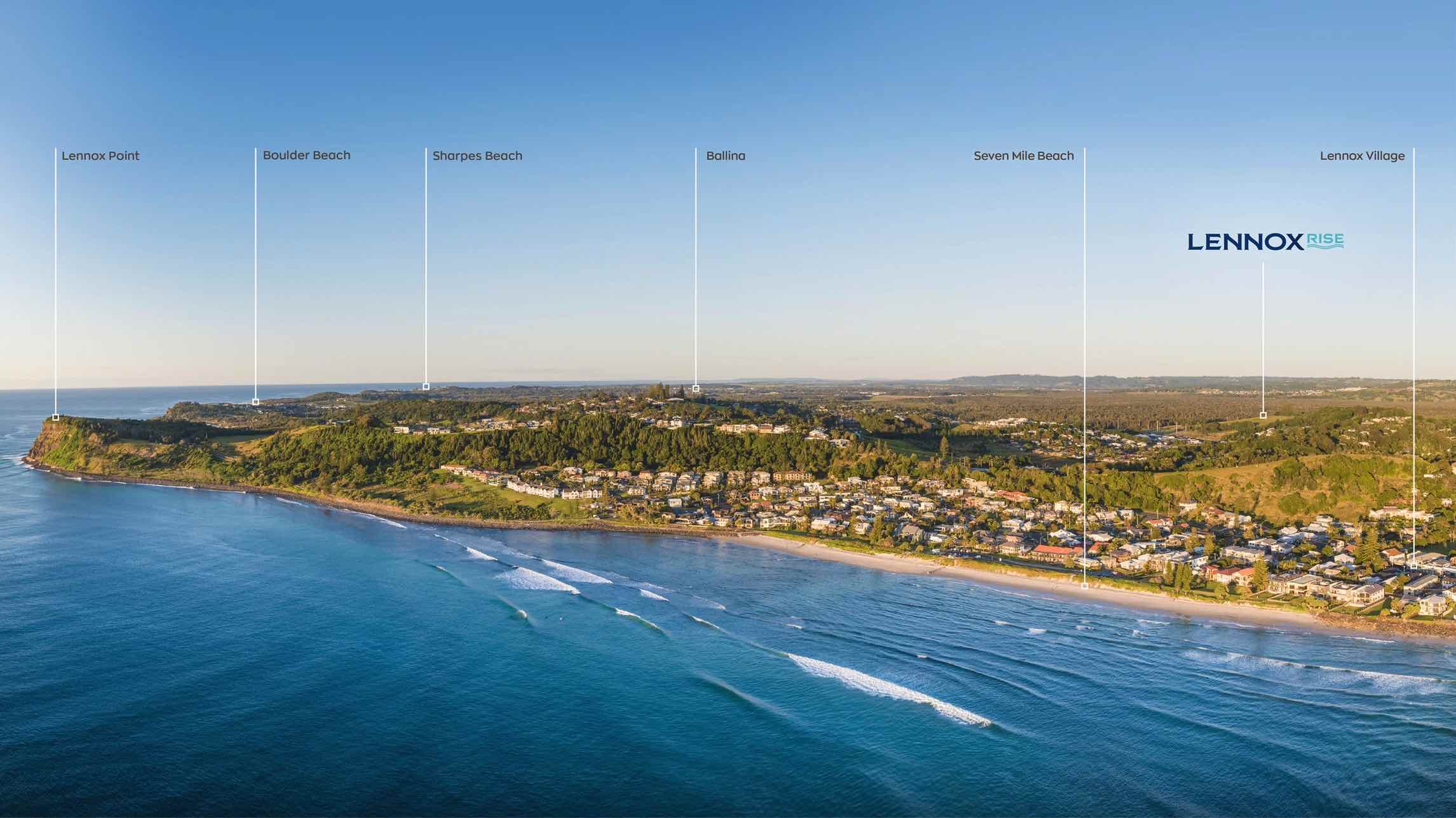 Lennox Rise Estate - Lennox Head Aerial