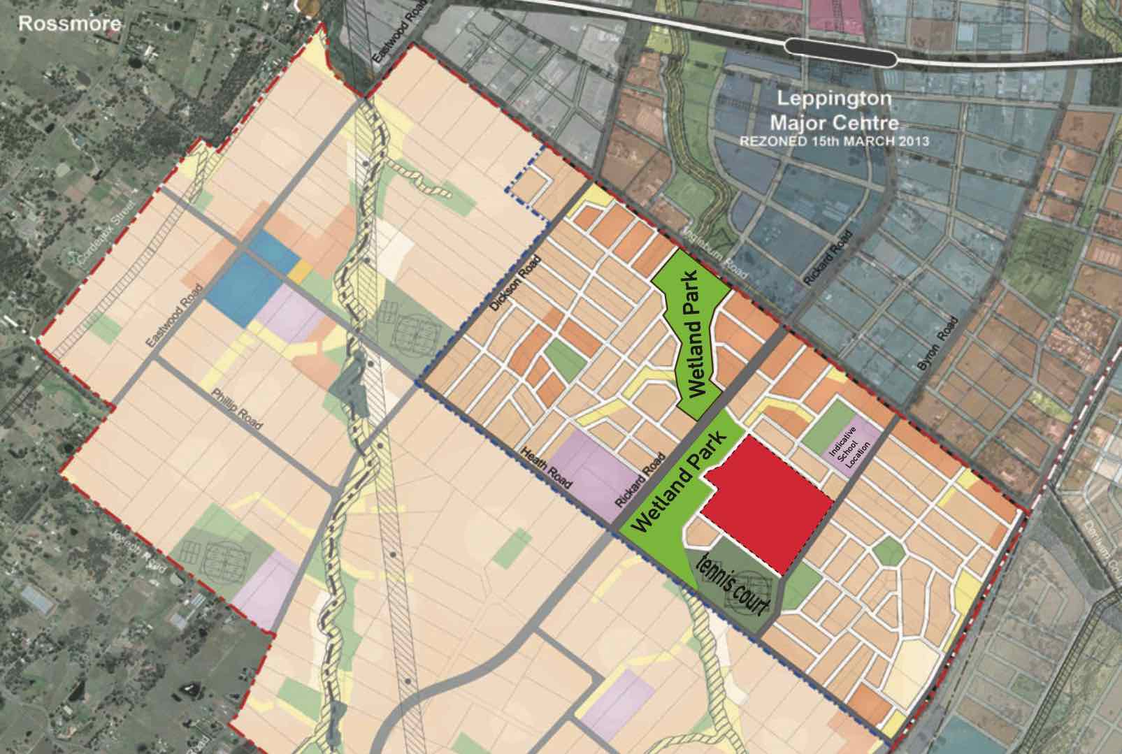 Leppington Garden Estate - Leppington Location map