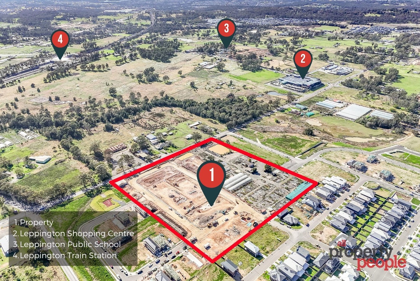 Leppington Rise Estate - Leppington Aerial