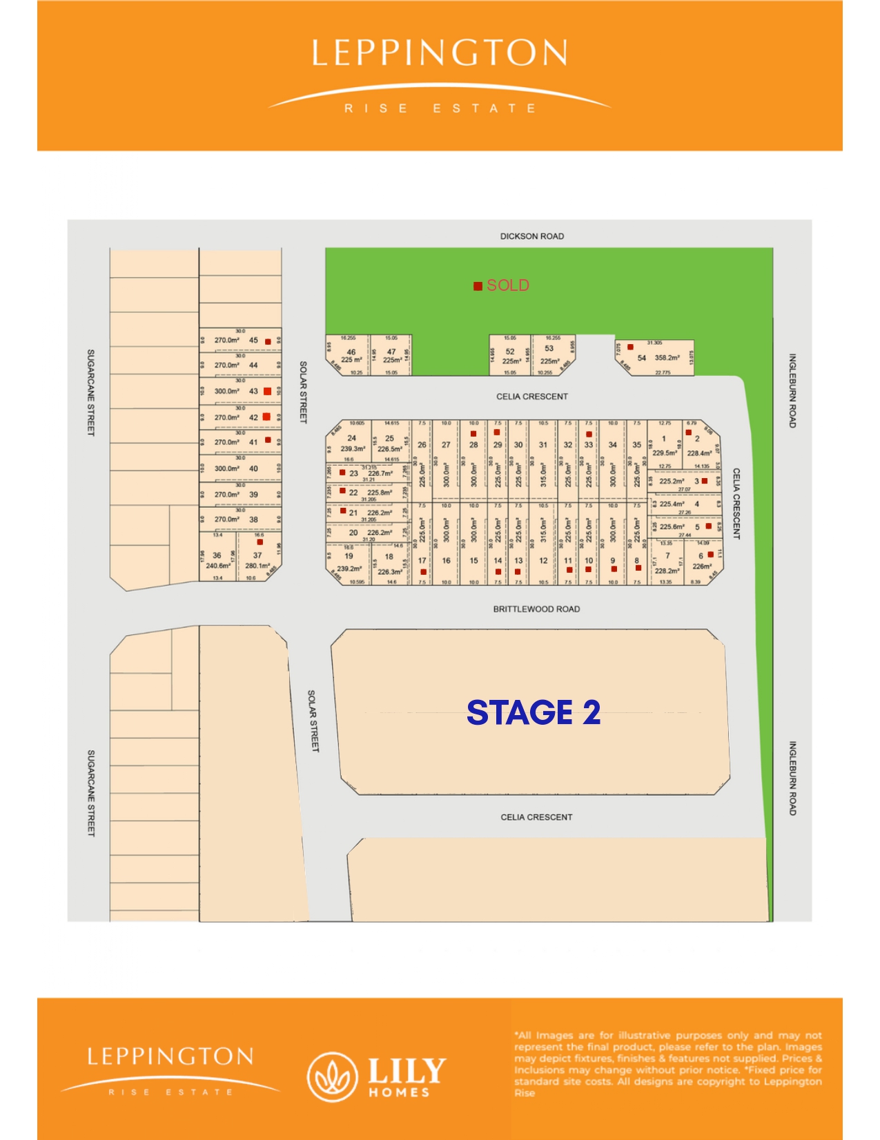 Leppington Rise Estate - Leppington Release Map