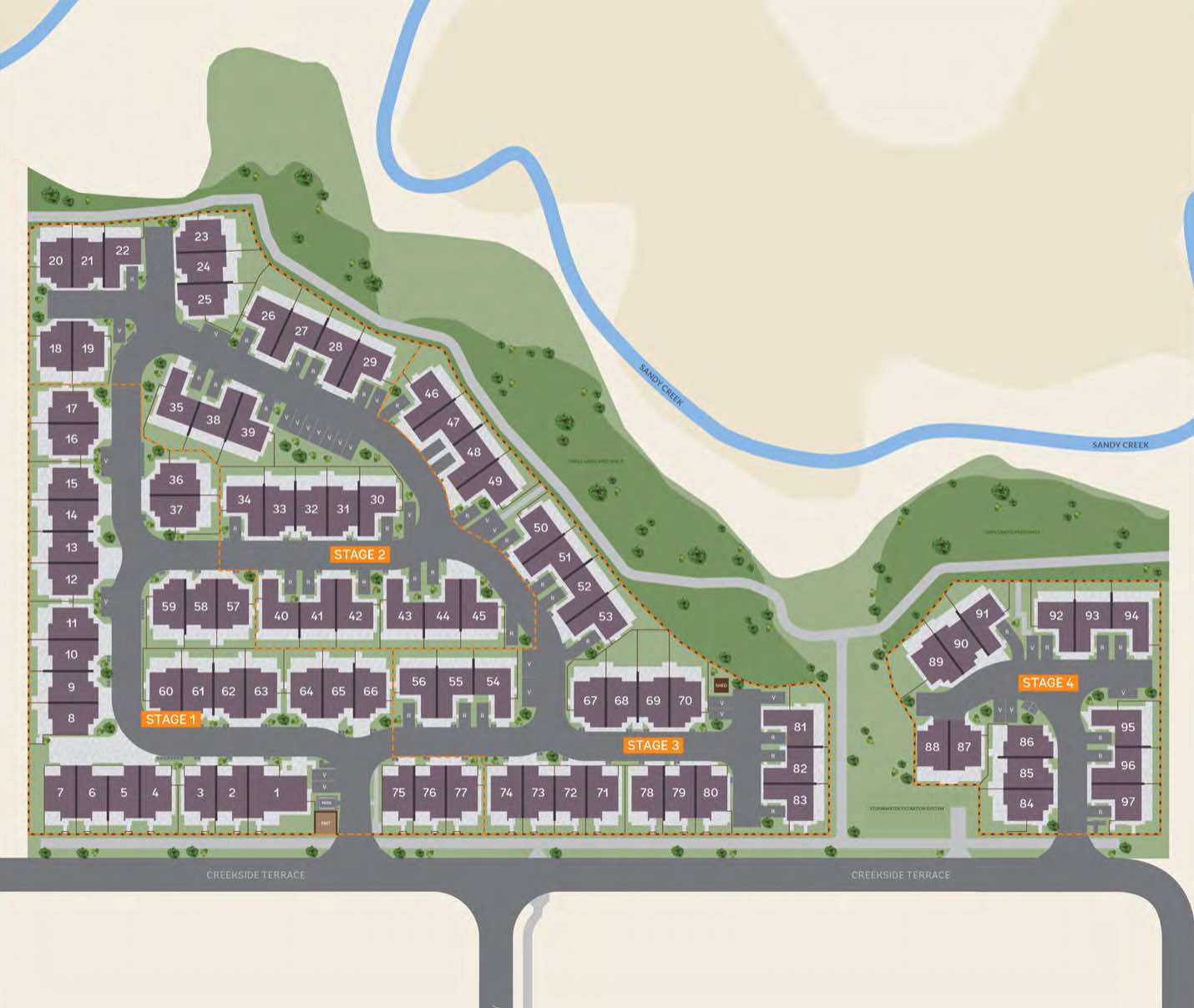 Lexington Townhomes - Albany Creek Masterplan