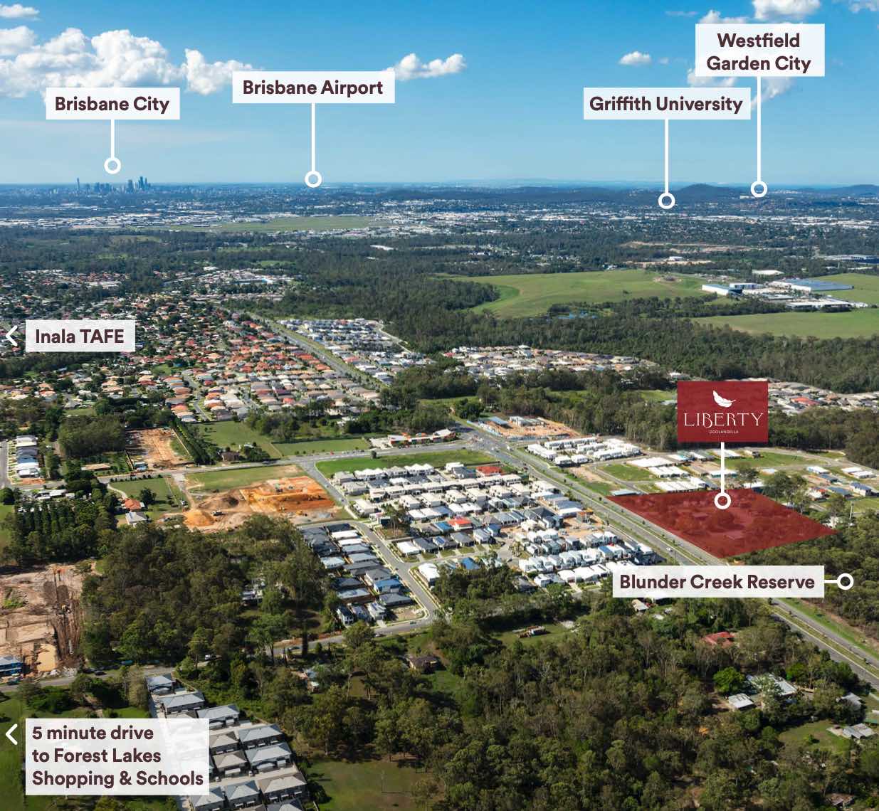 Liberty Estate - Doolandella Aerial