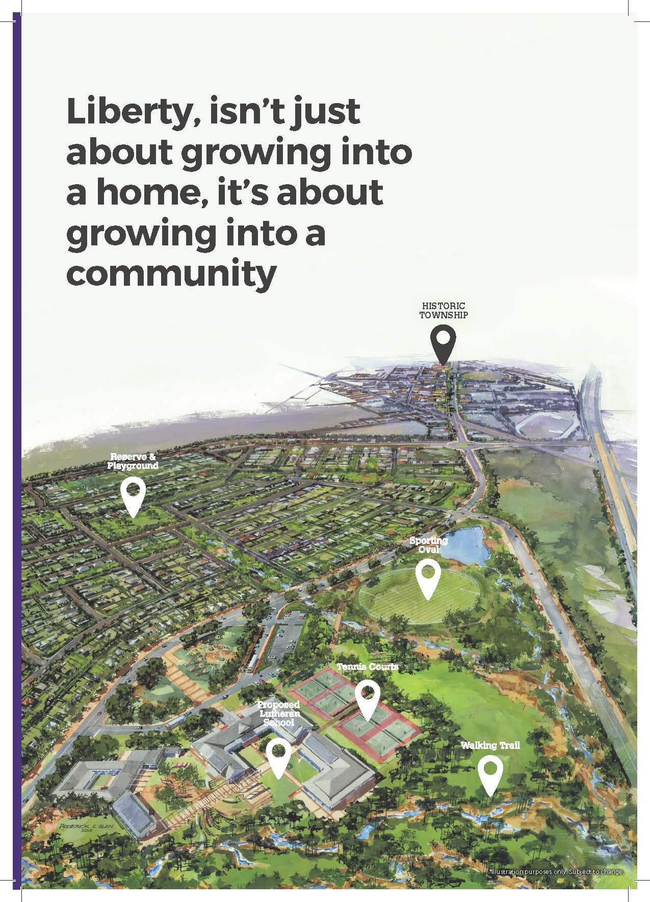 Liberty Estate - Two Wells Location Map