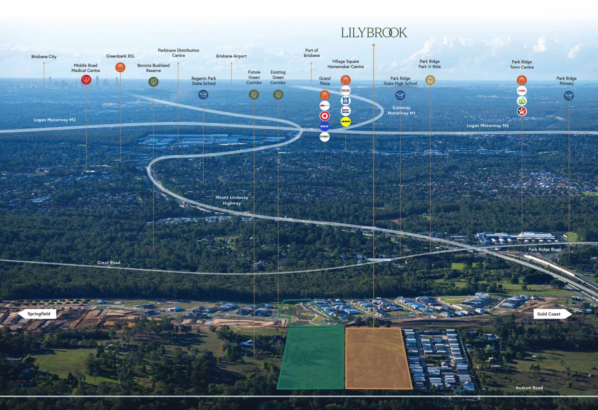 Lilybrook Estate - Greenbank Aerial