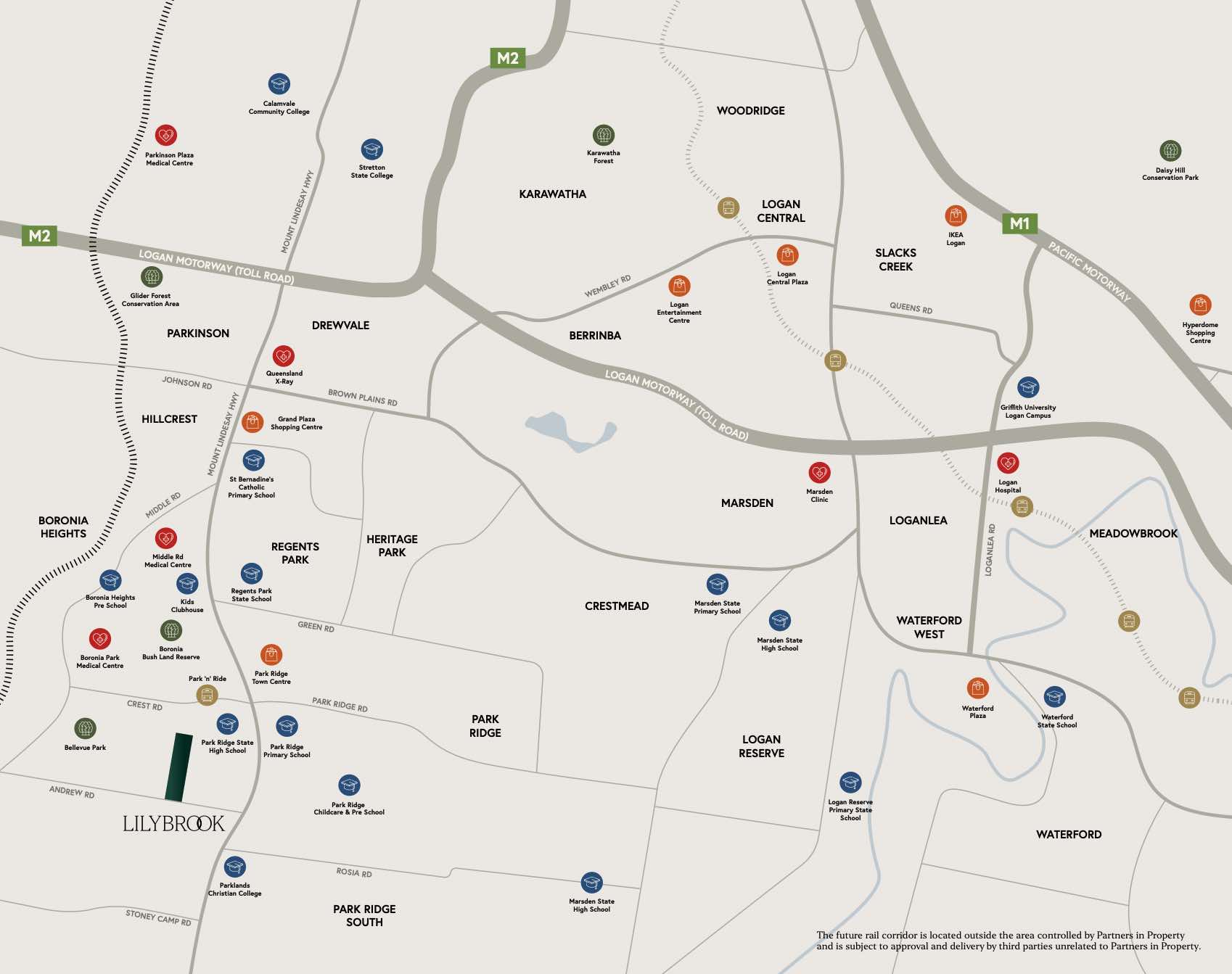 Lilybrook Estate - Greenbank Location map
