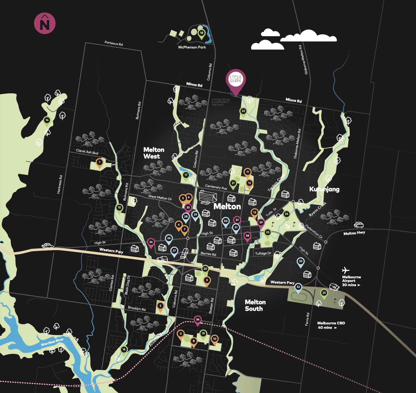 Little Creek Estate - Kurunjang Location map