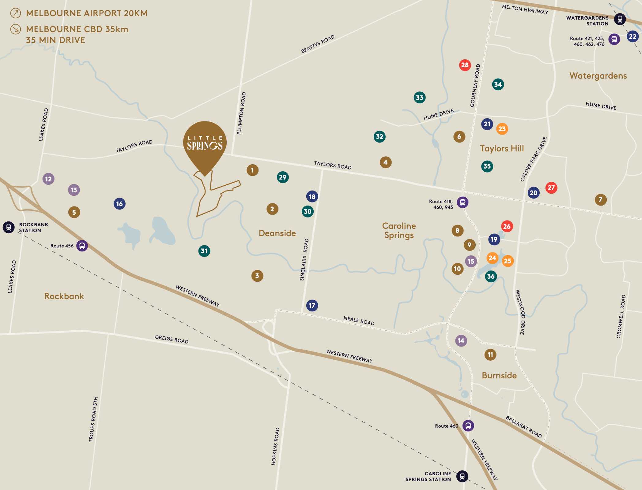 Little Springs Estate - Deanside Location m Location Map