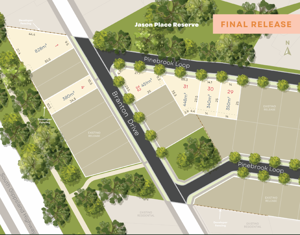 Littlehampton Estate - Hampton Release Map