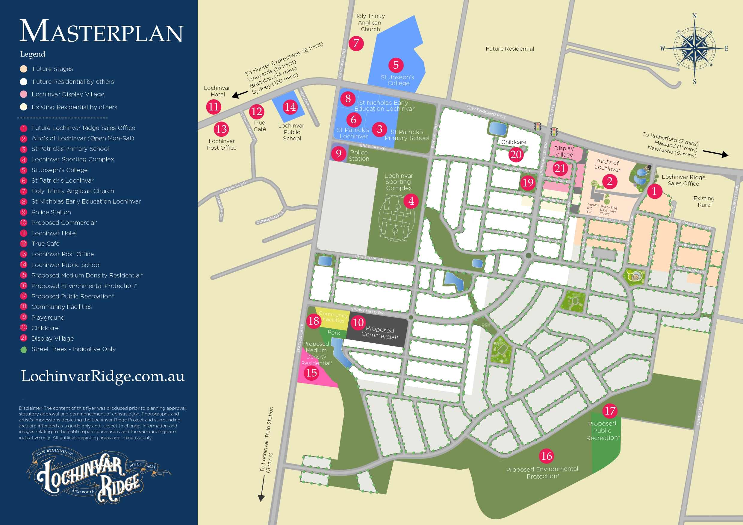 Lochinvar Ridge Estate - Lochinvar Location Map