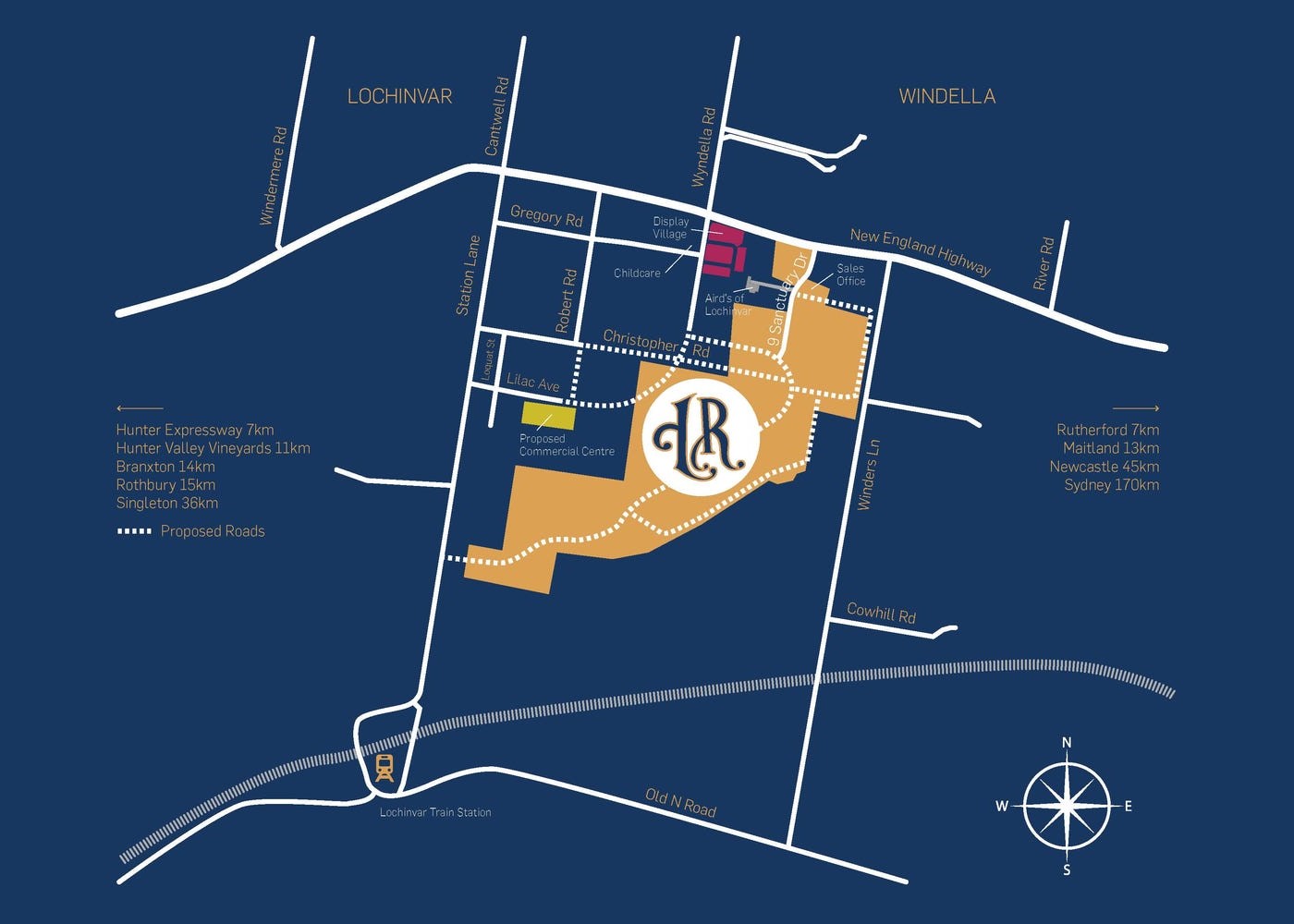 Lochinvar Ridge Estate - Lochinvar Location Map