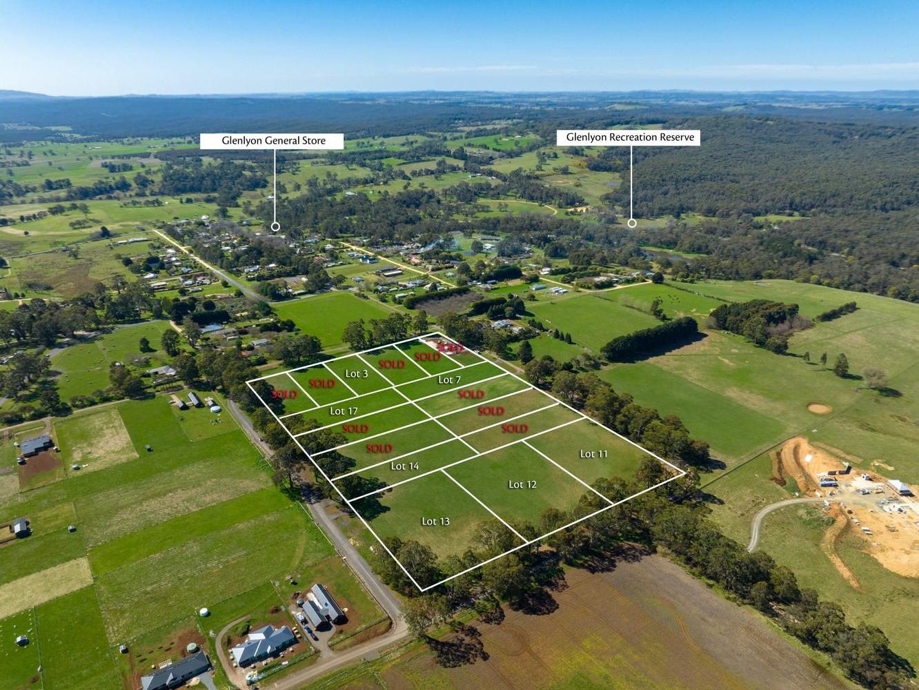 Loddonvale Estate - Glenlyon Aerial