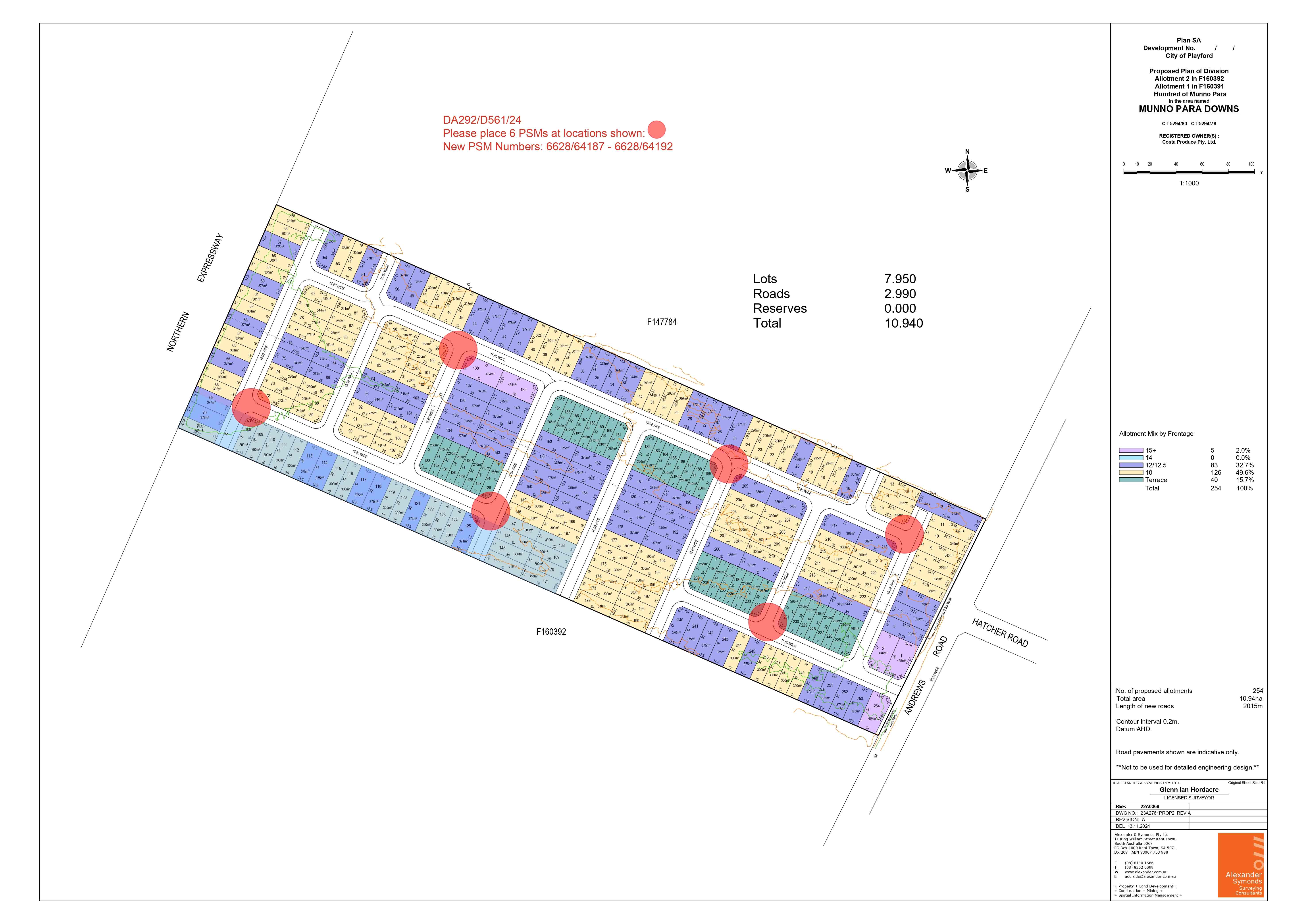 Lot 1 & 2 Andrews Road - Munno Para Downs Masterplan