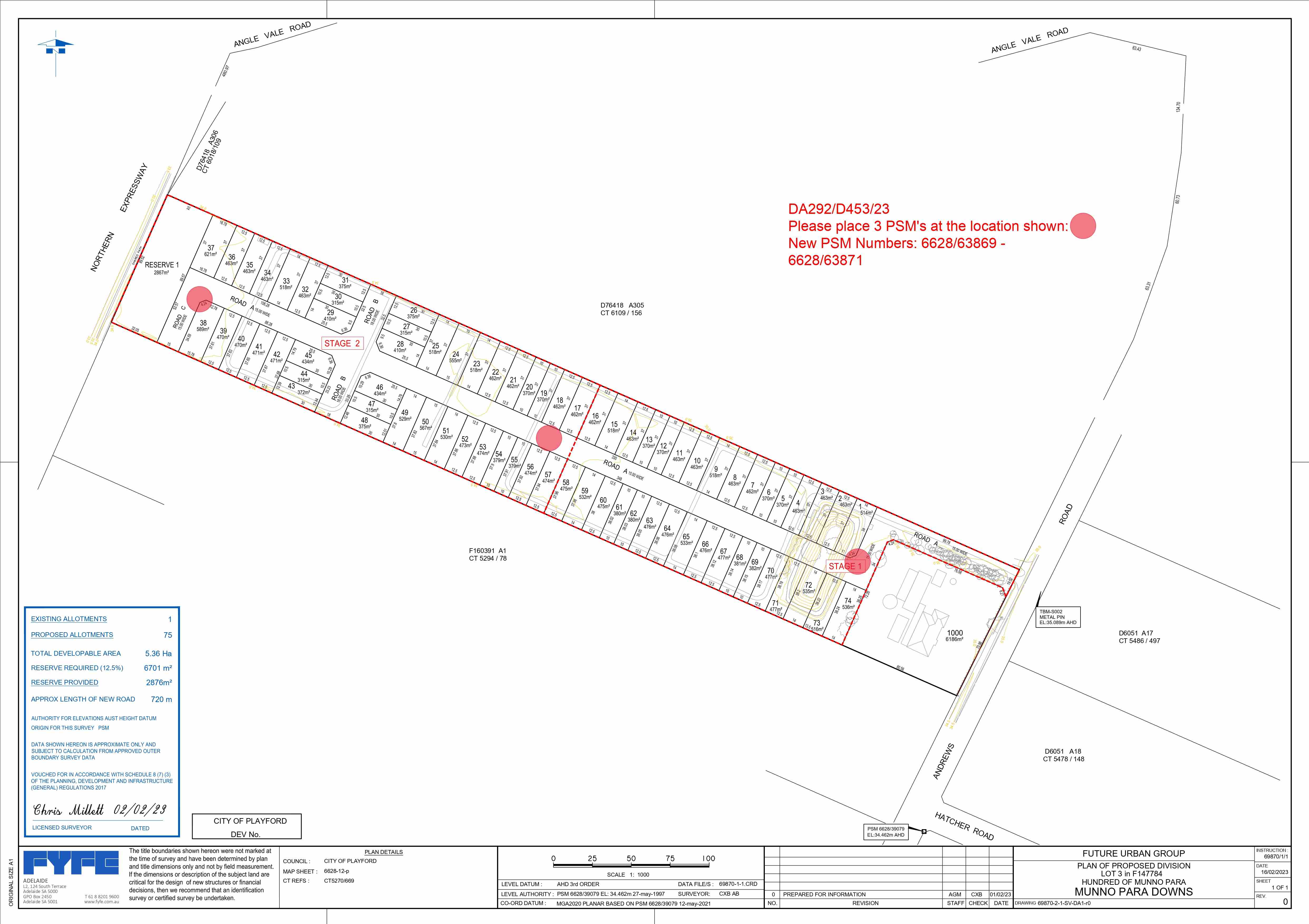 Lot 3 Andrews road - Munno Para Downs Masterplan