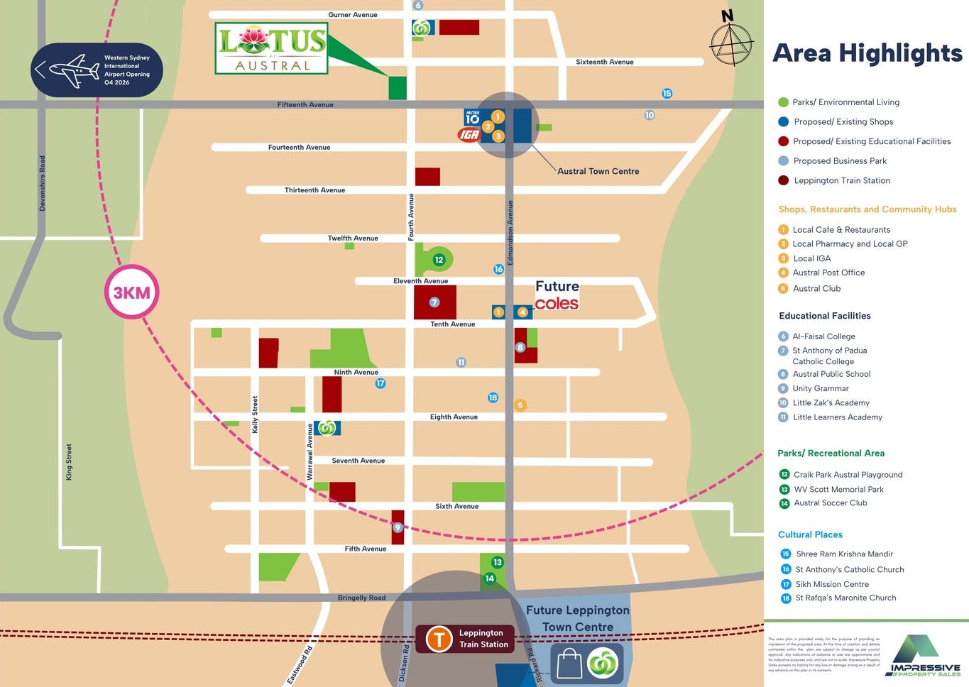 Lotus at Austral - Austral Location Map