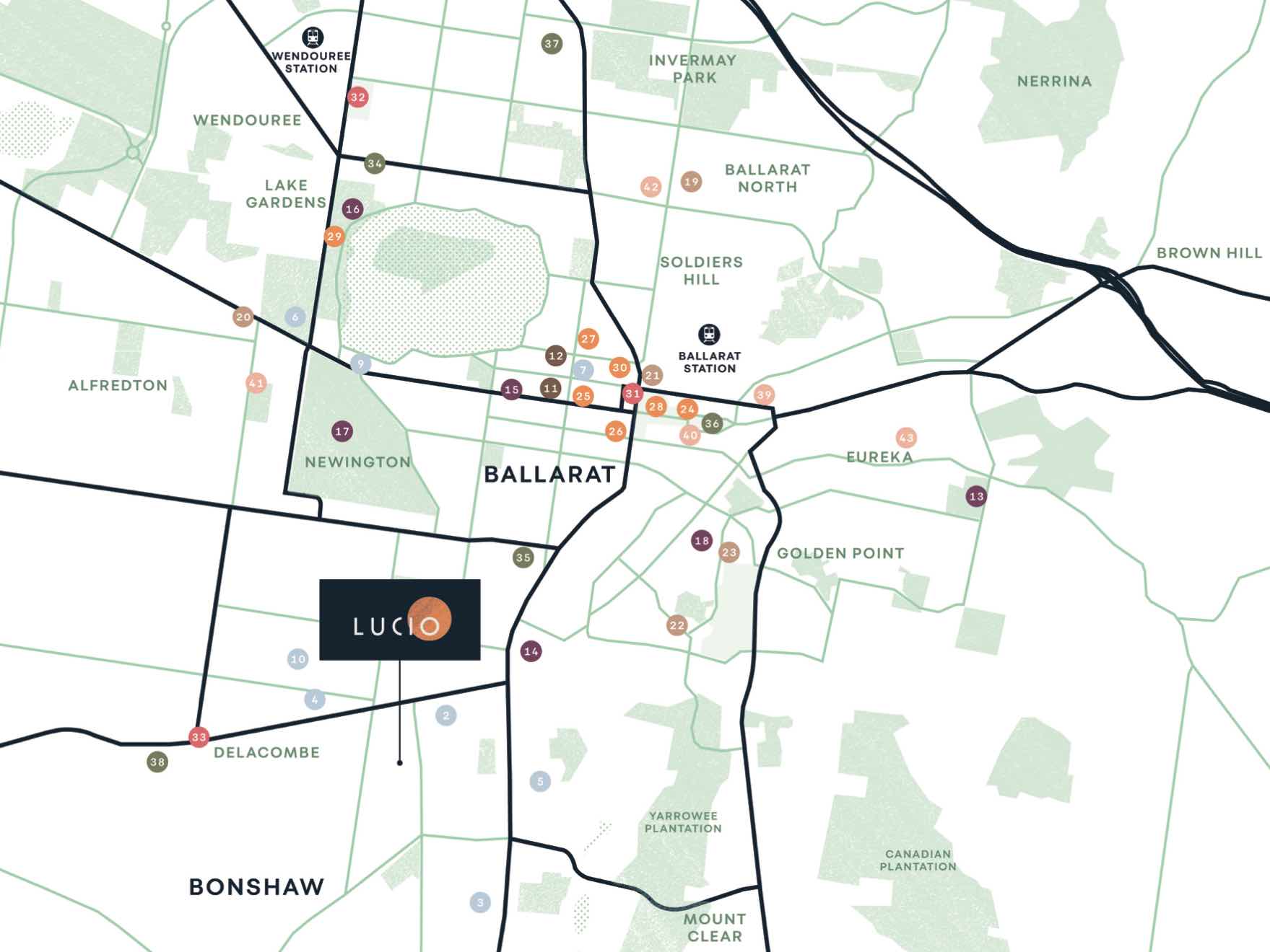 Lucio Estate - Bonshaw Location m Location Map