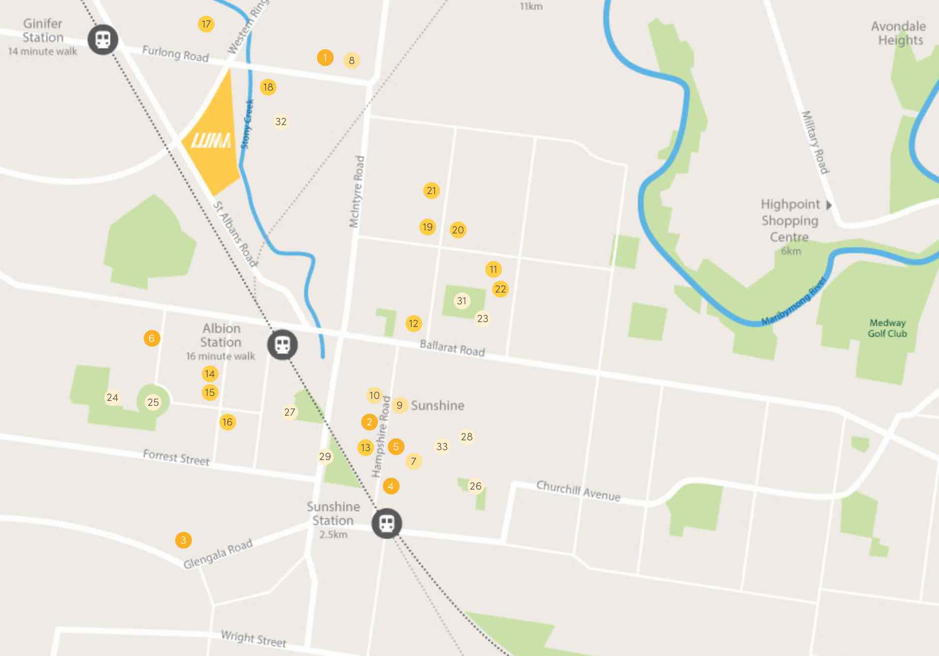 Luma Sunshine North Location m Location Map