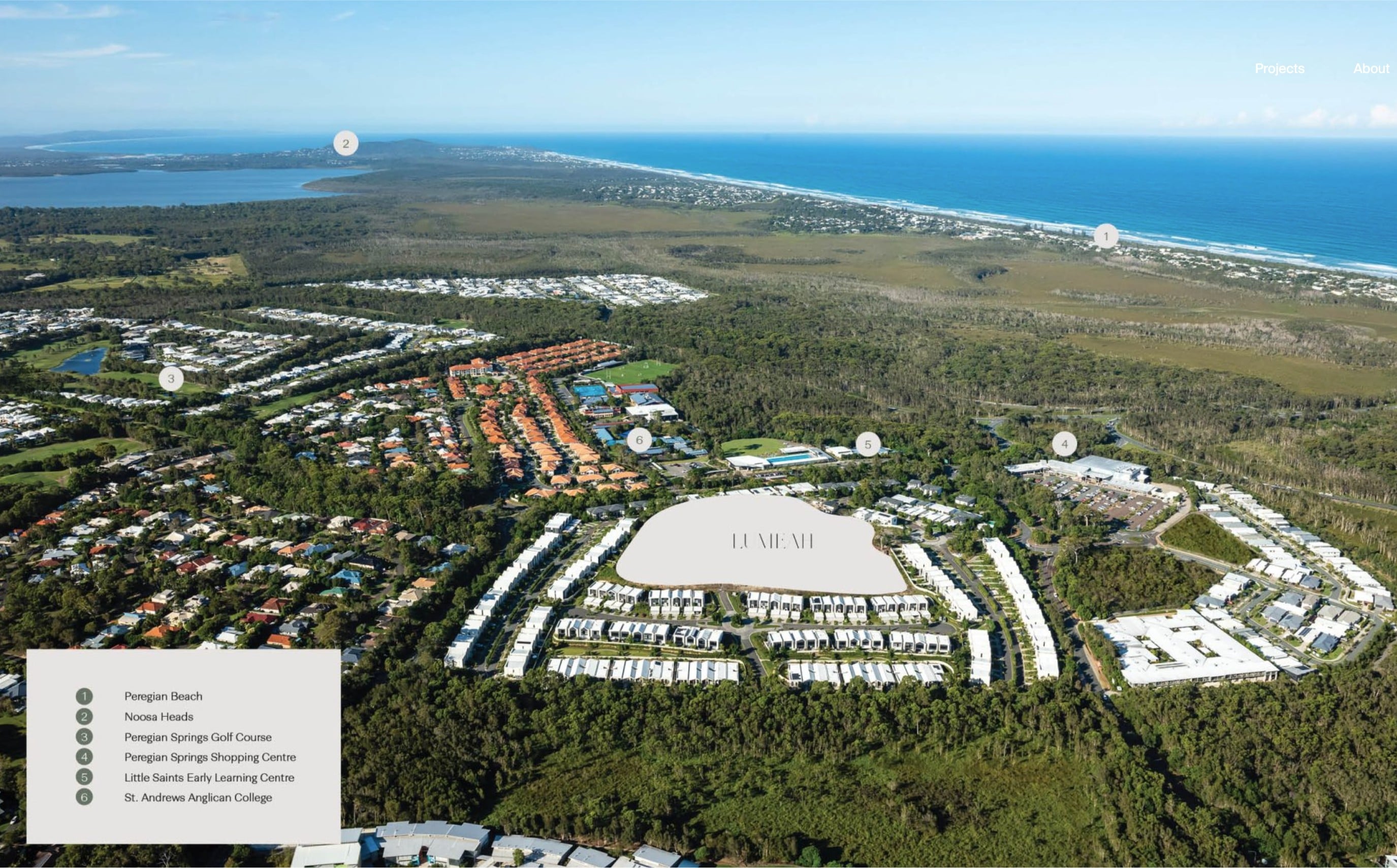 Lumeah Estate - Peregian Springs Location Map