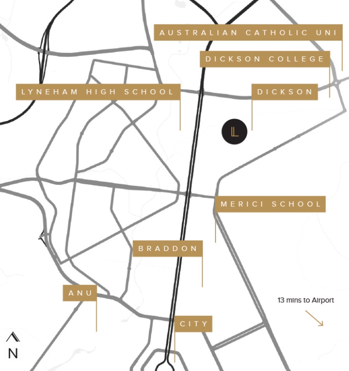 Luxus Residence - Dickson Location Map