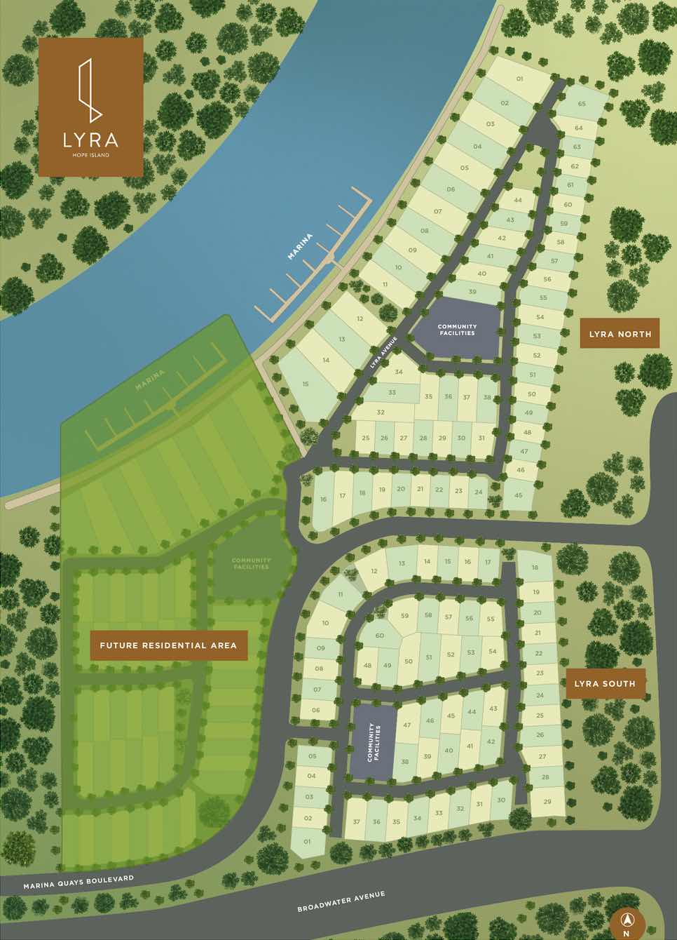Lyra Estate - Hope Island Masterplan