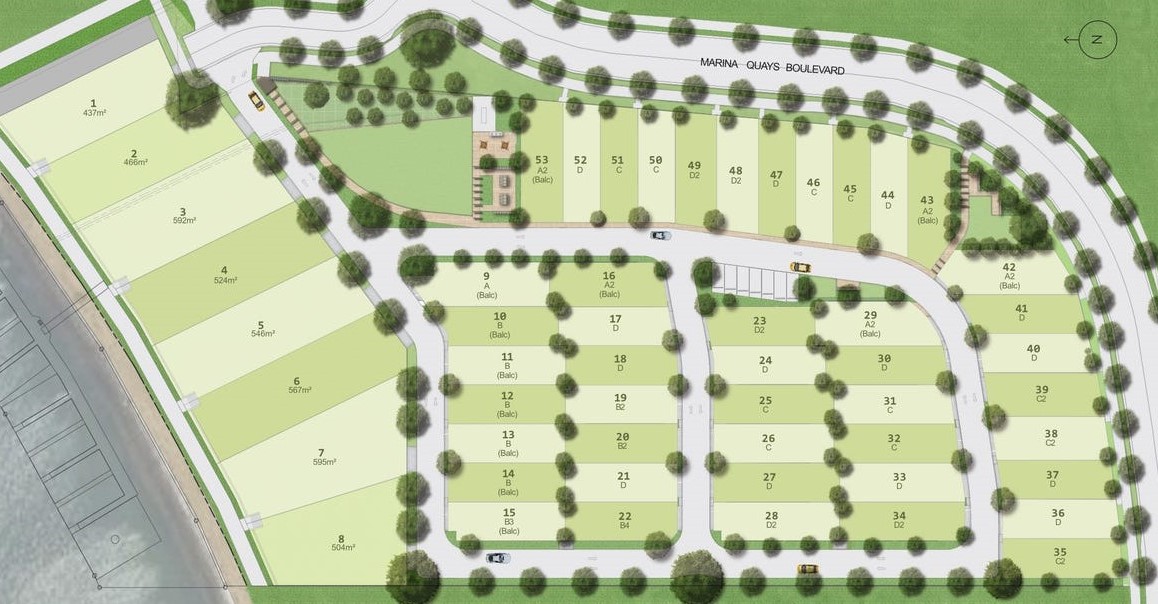 Lyra Marina Quays Estate - Hope Island Masterplan