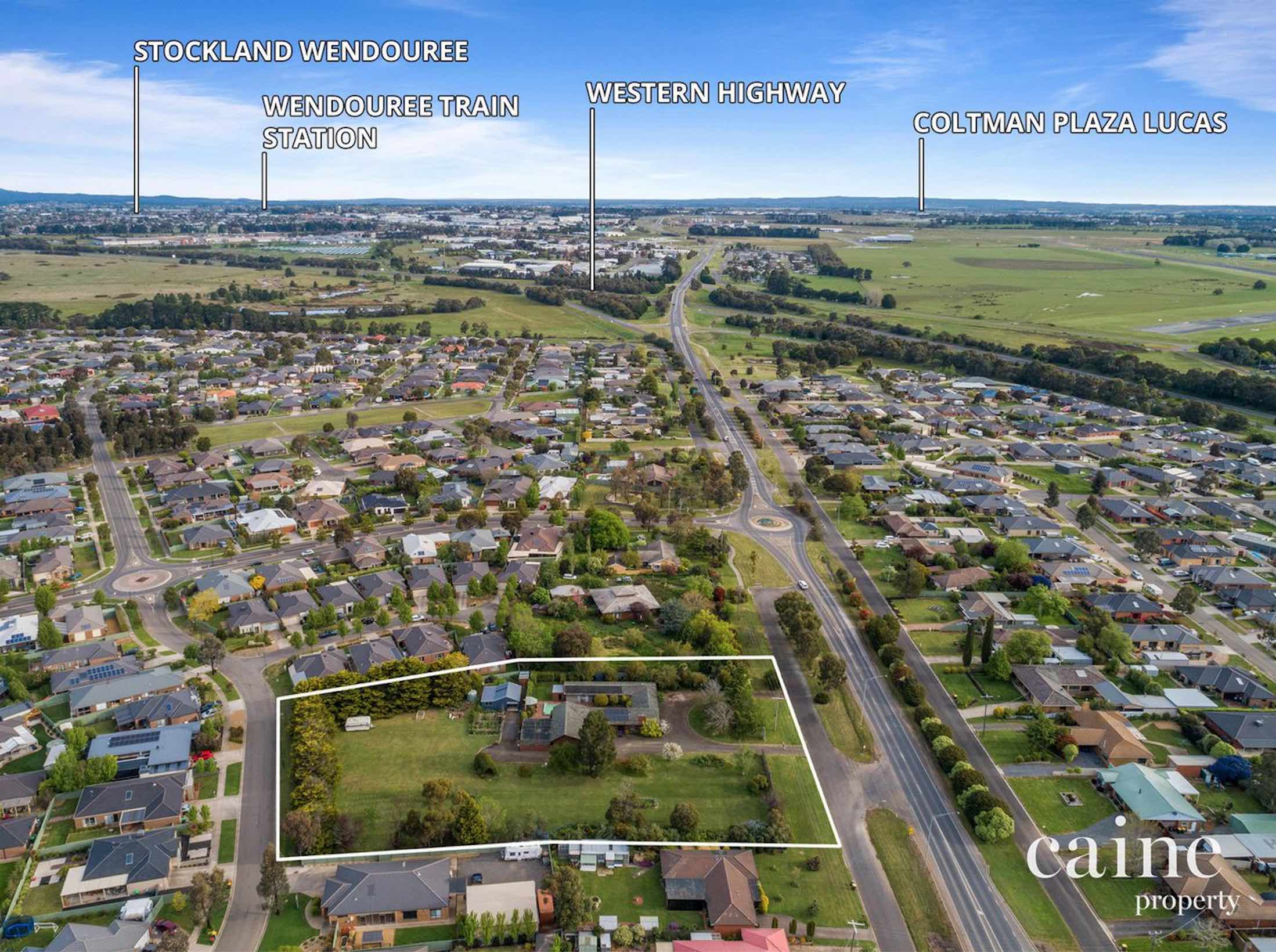 Macarthur Park Estate - Miners Rest Aerial