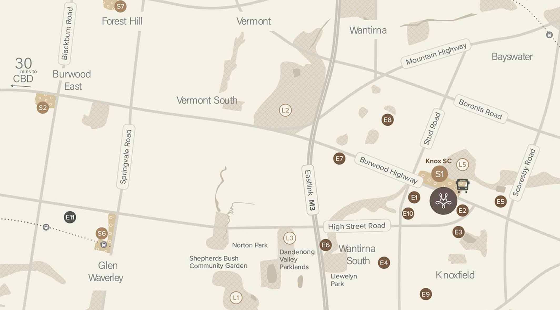 Maison Wantirna South Location map