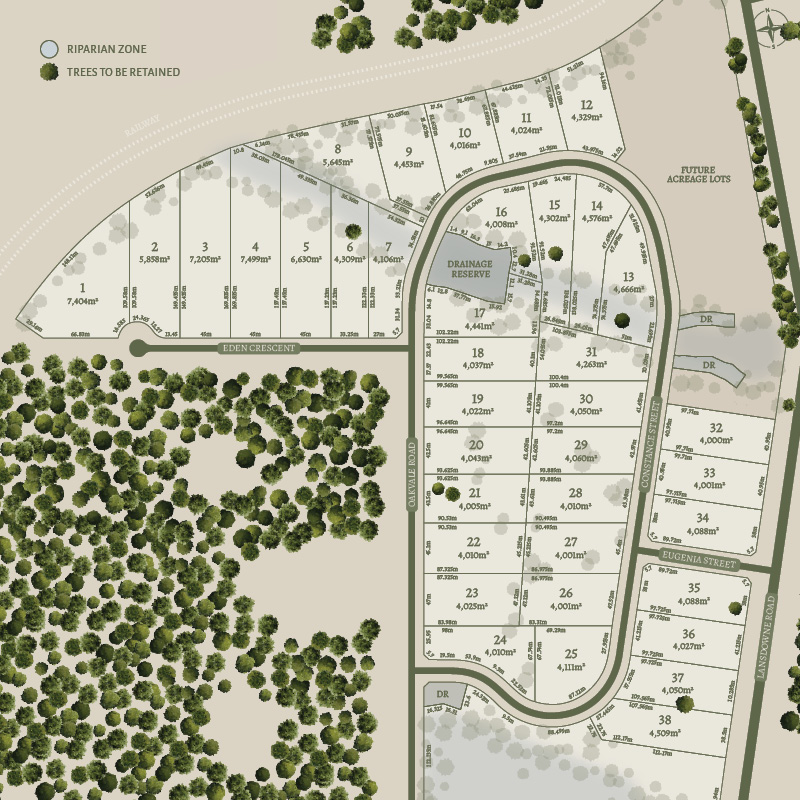 Manning Lakes Estate - Brimbin Release Map