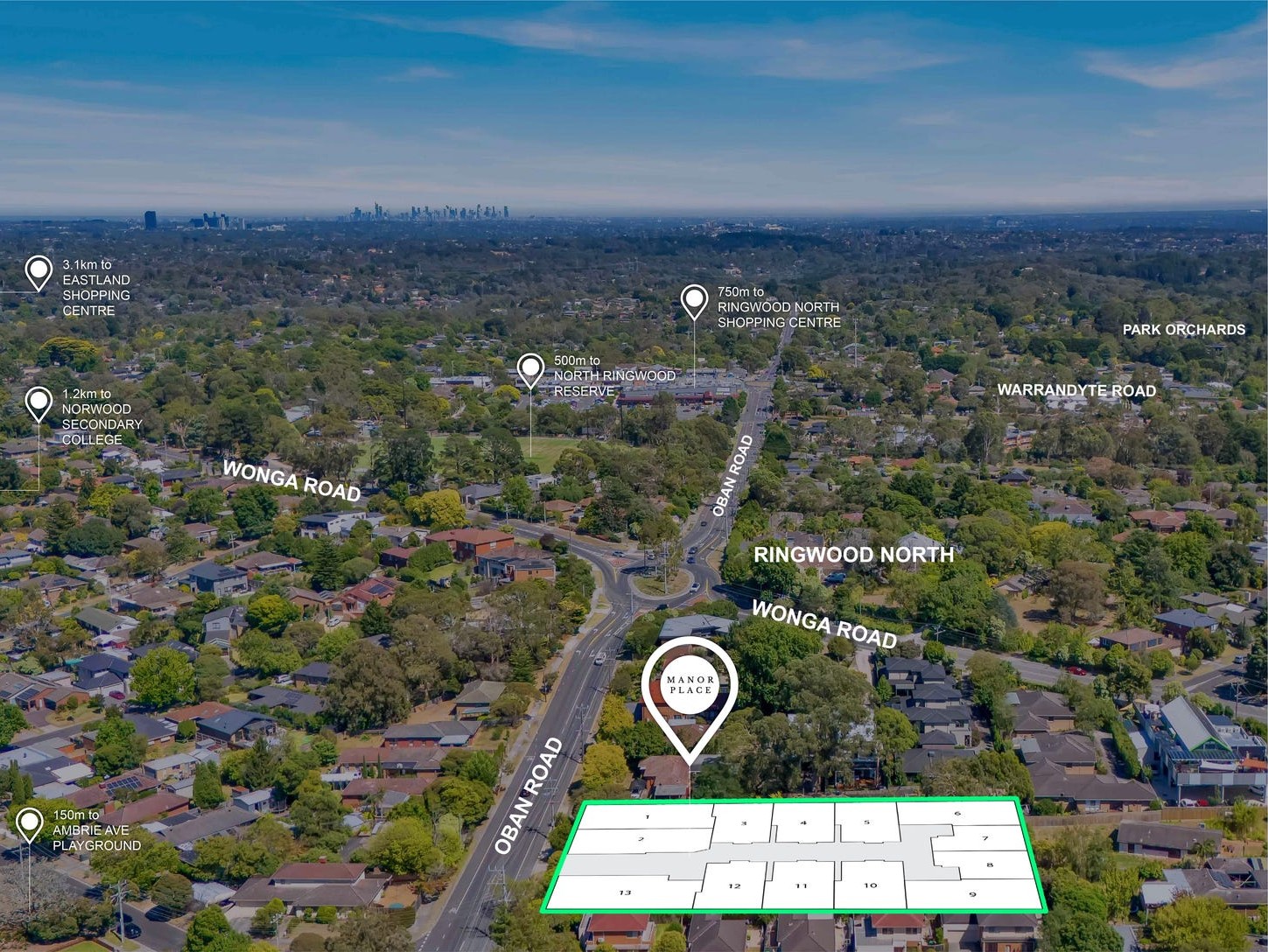 Manor Place Estate - Ringwood Aerial