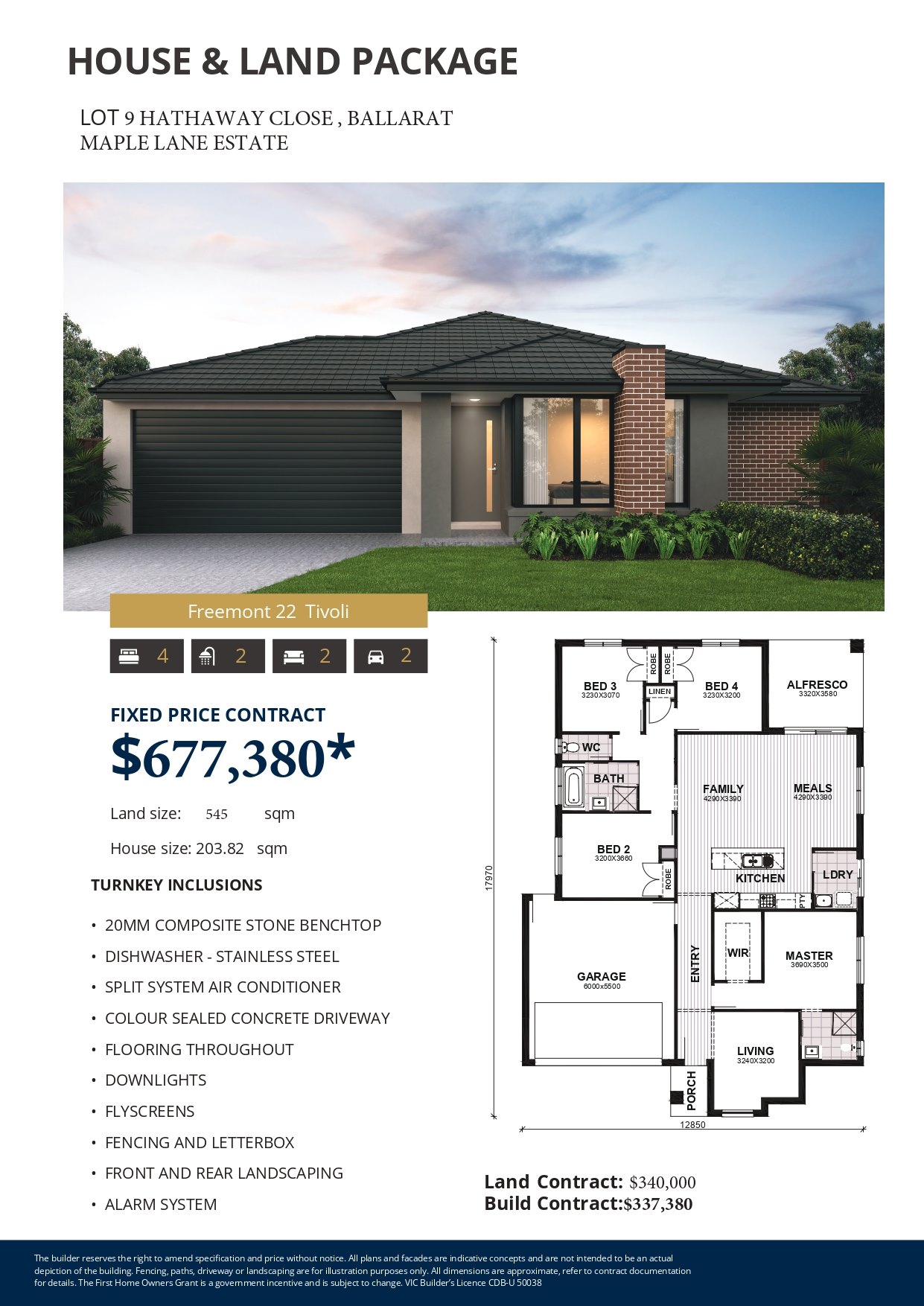Maple Lane Estate - Alfredton Floorplan