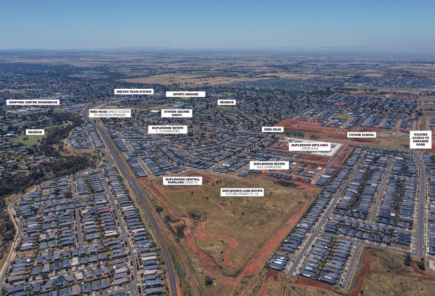Maplewood Estate - Melton South Aerial