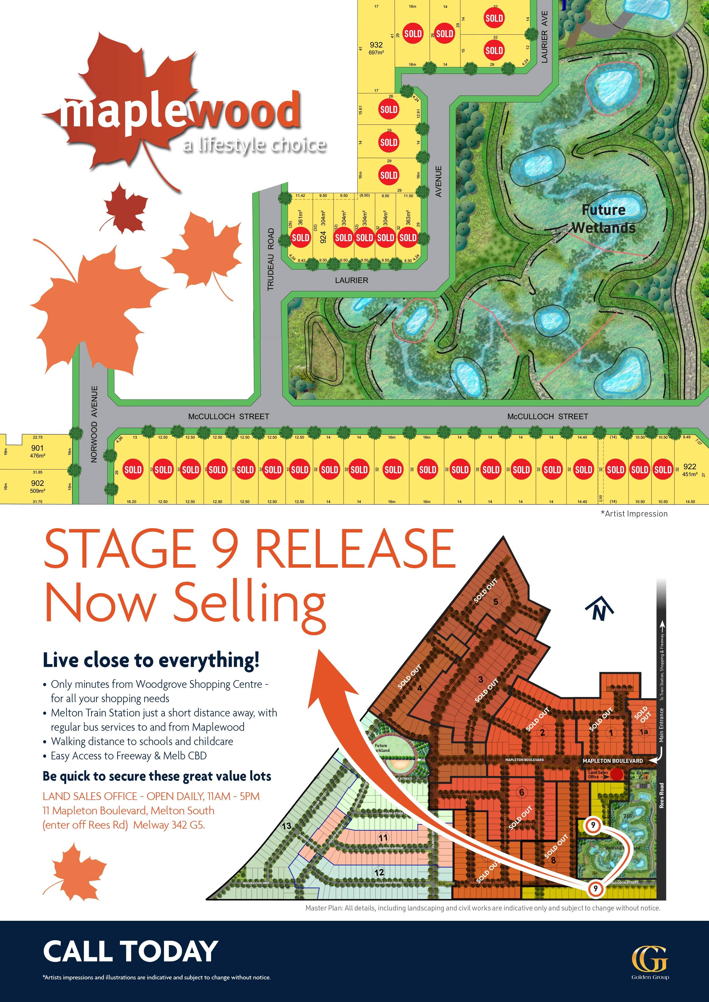 Maplewood Estate - Melton South Release Map