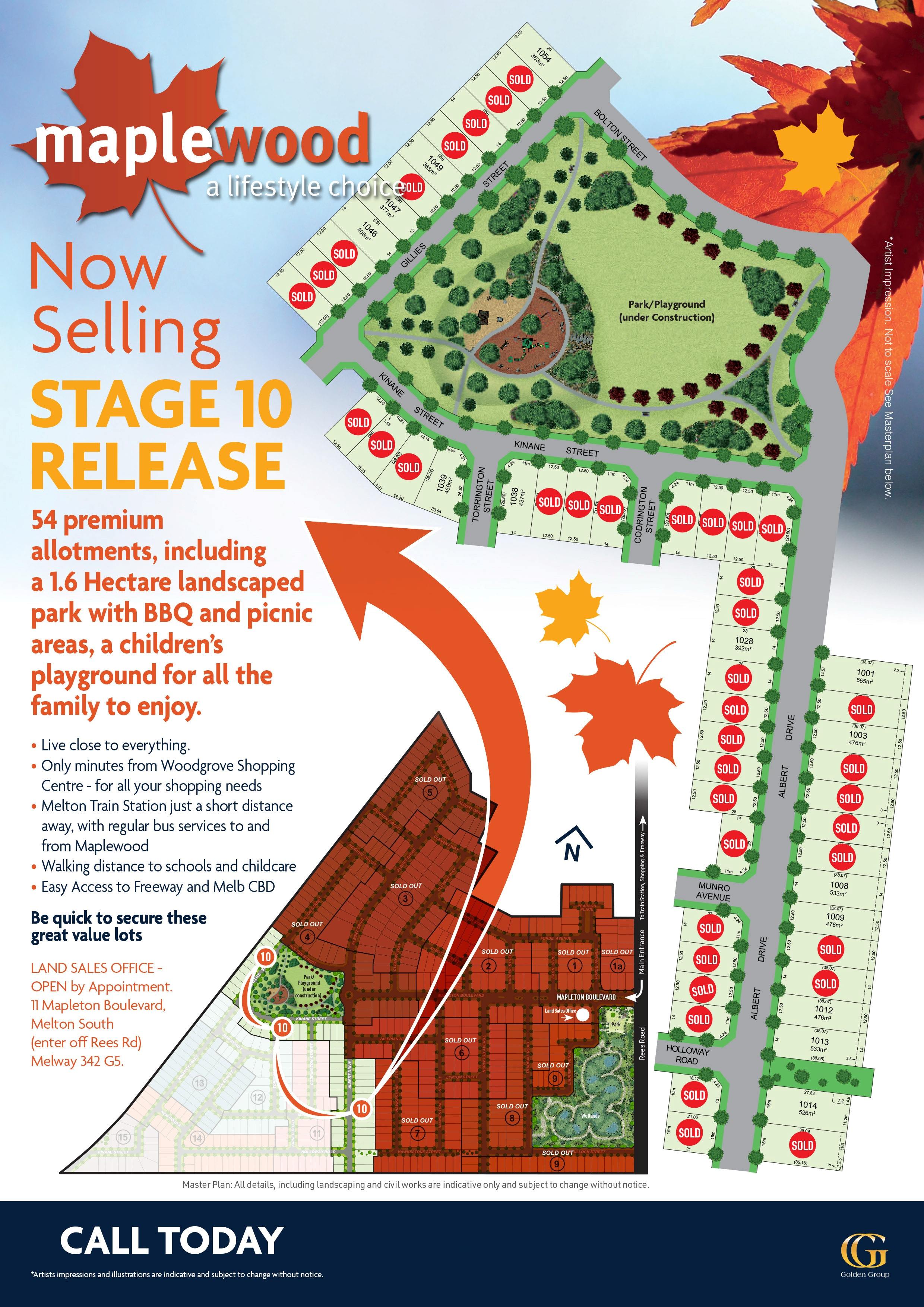 Maplewood Estate - Melton South Release Map