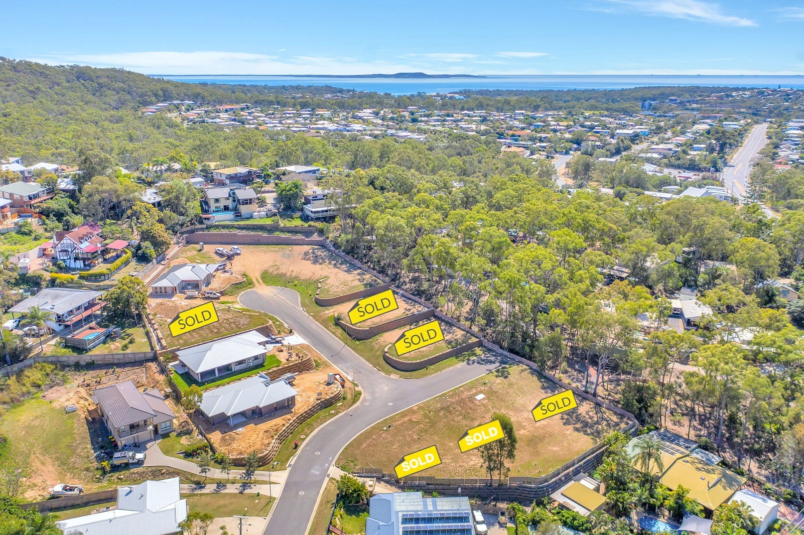 Marina Cove Estate - Boyne Island Aerial