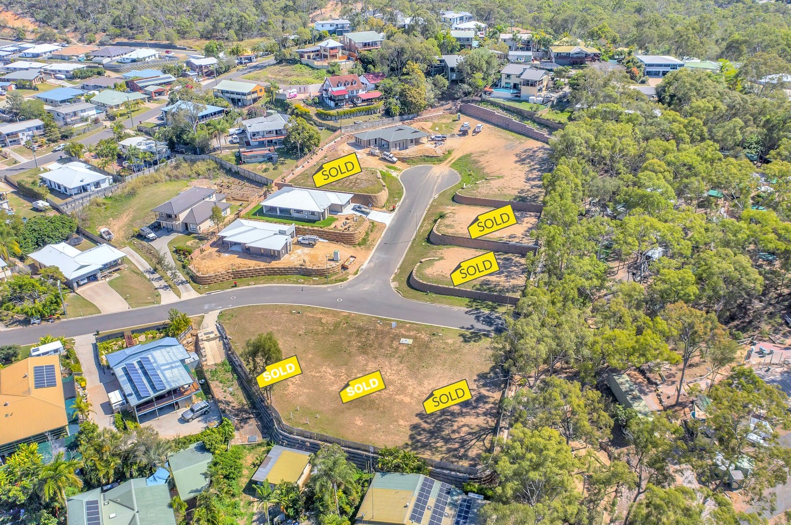 Marina Cove Estate - Boyne Island Aerial